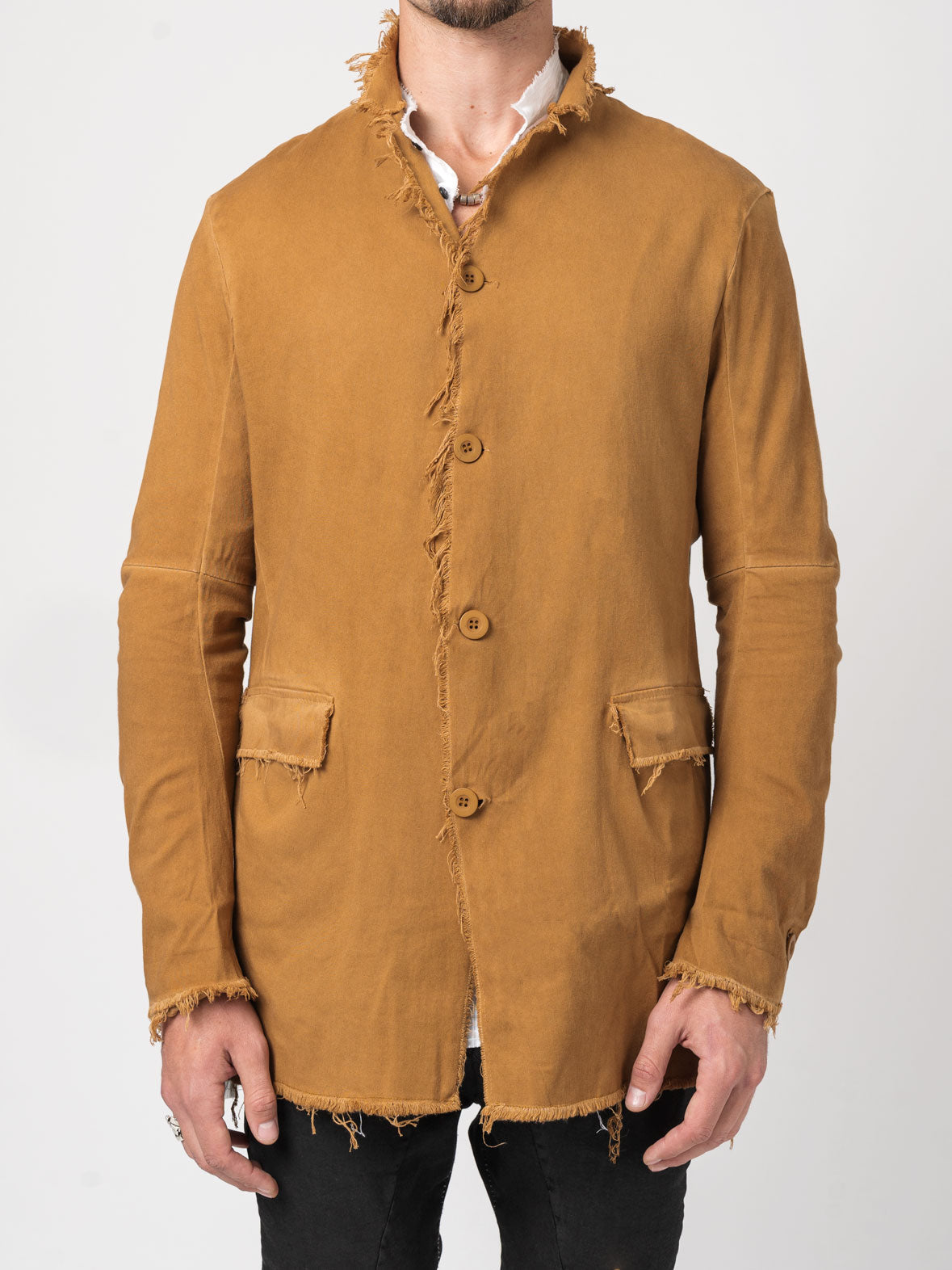 Frayed Edge Cotton Blazer - INN7