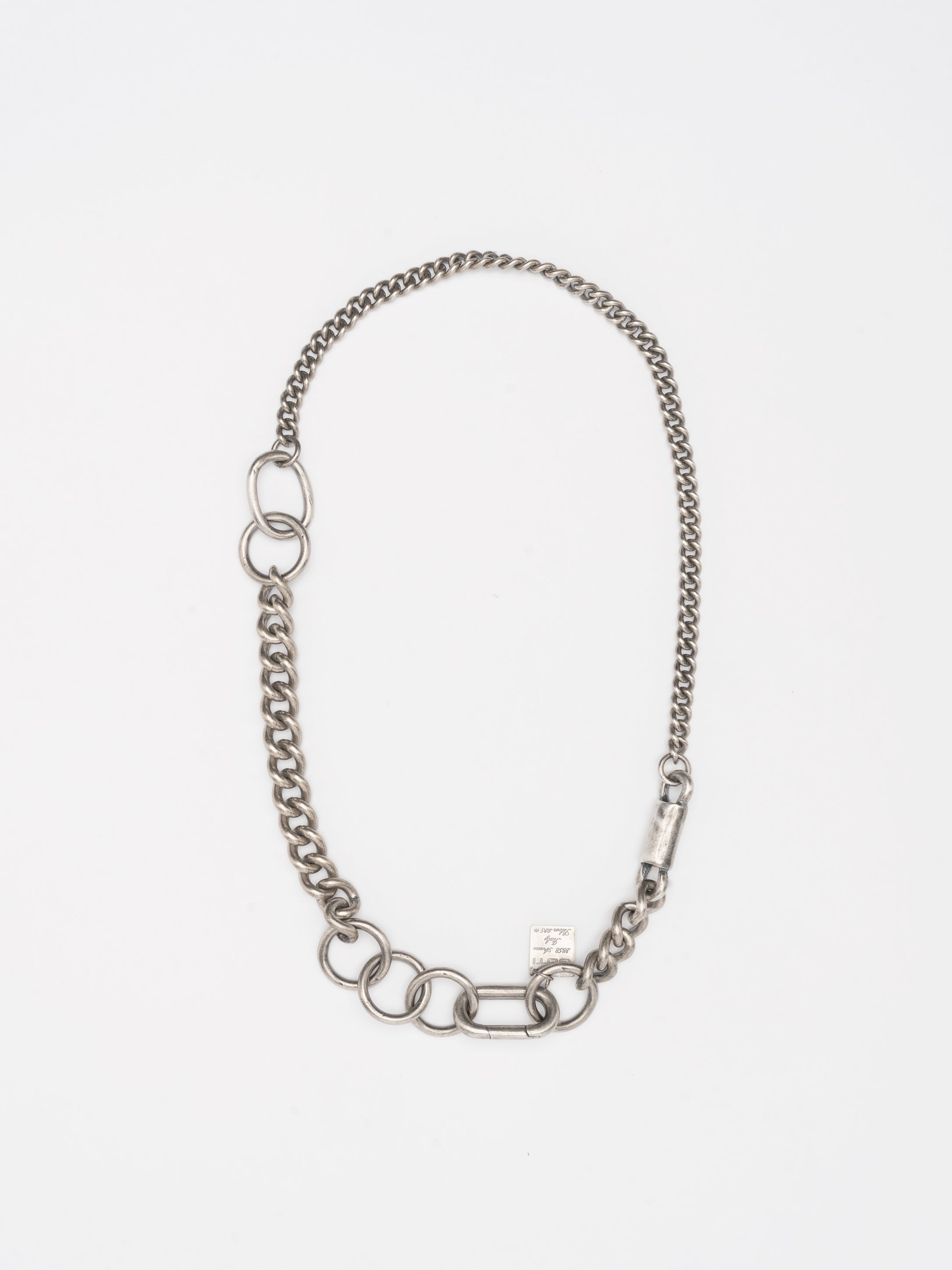 Mixed Link Silver Necklace - INN7