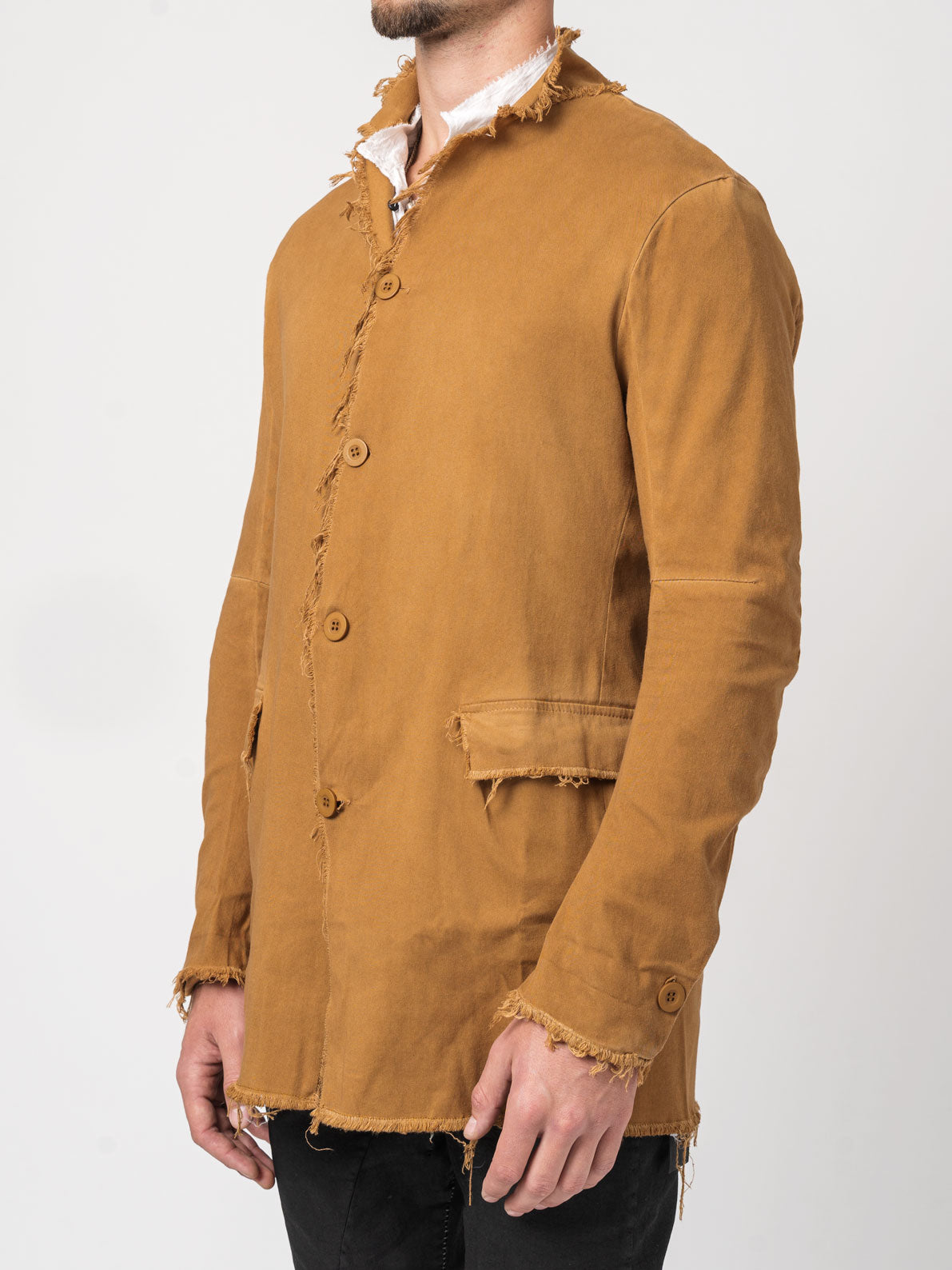 Frayed Edge Cotton Blazer - INN7