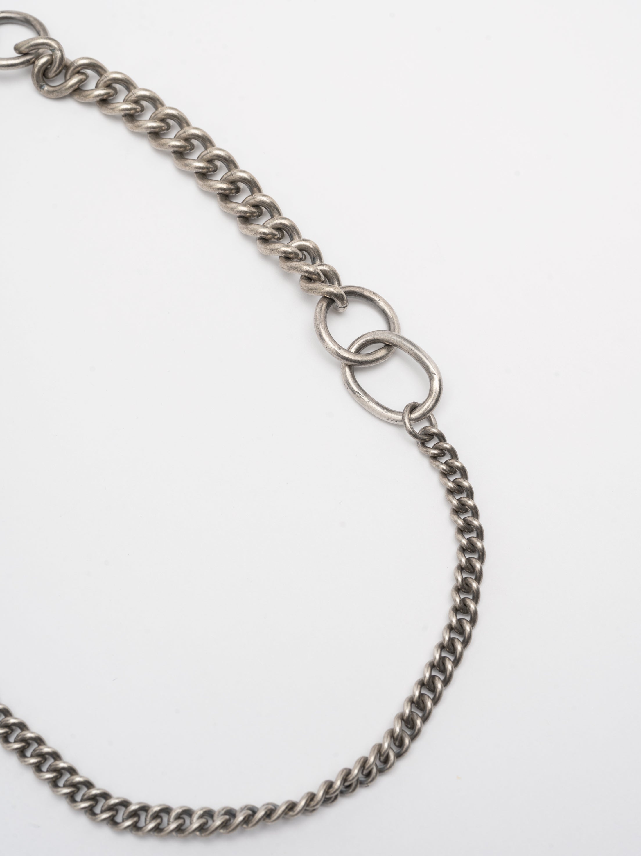 Mixed Link Silver Necklace