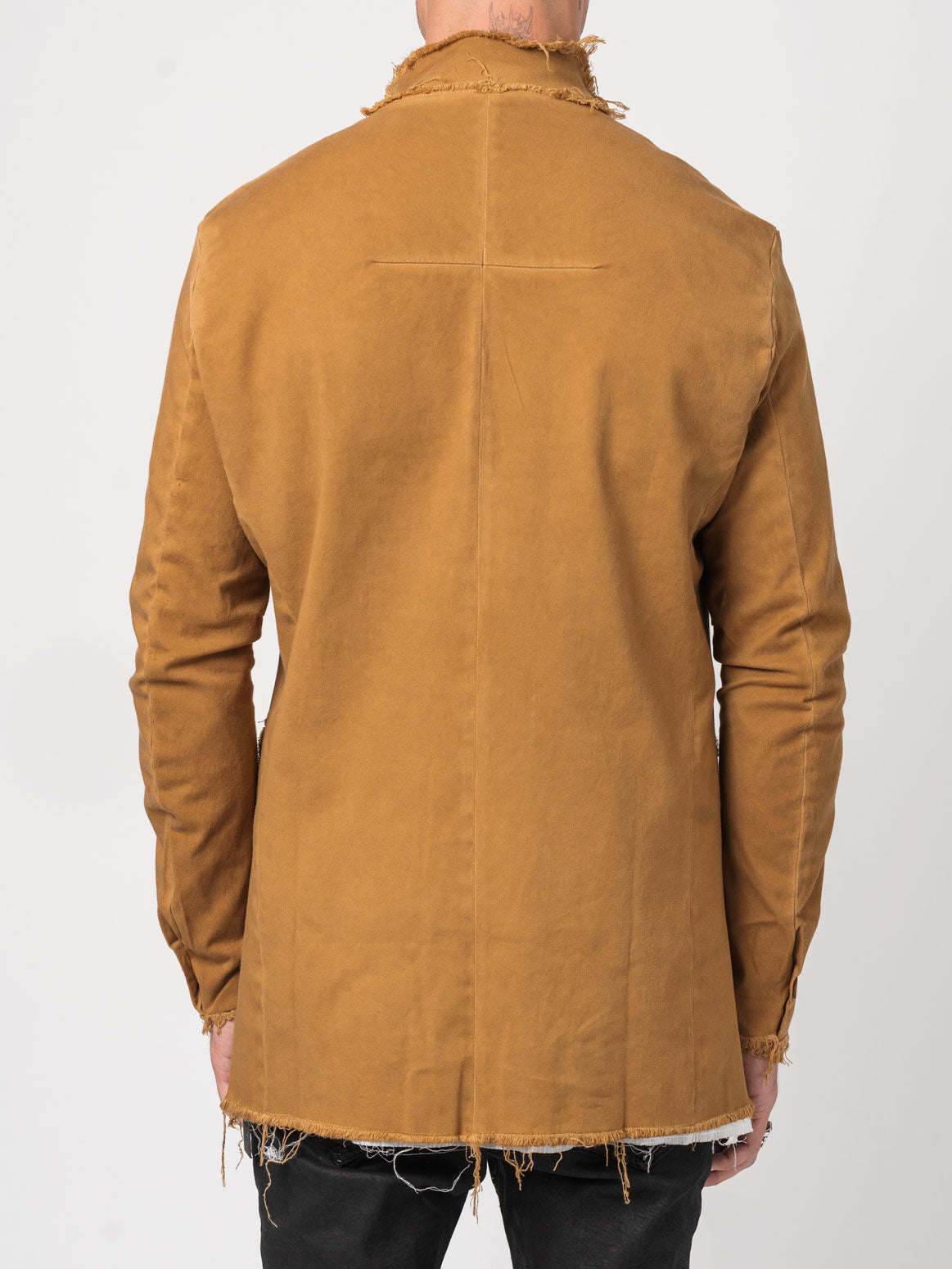 Frayed Edge Cotton Blazer - INN7