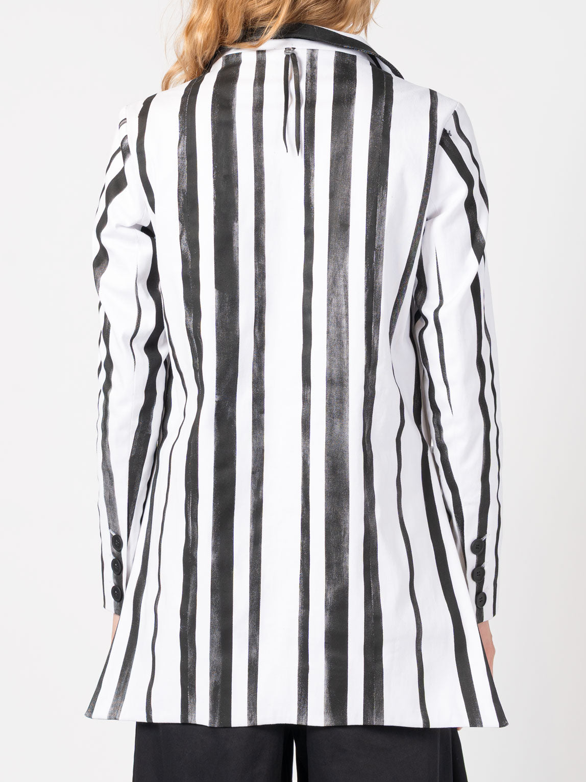 Stripe-Painted Suit Jacket - INN7