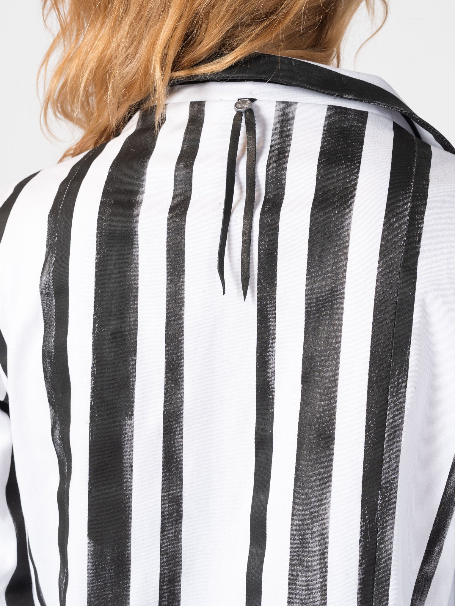 Stripe-Painted Suit Jacket - INN7