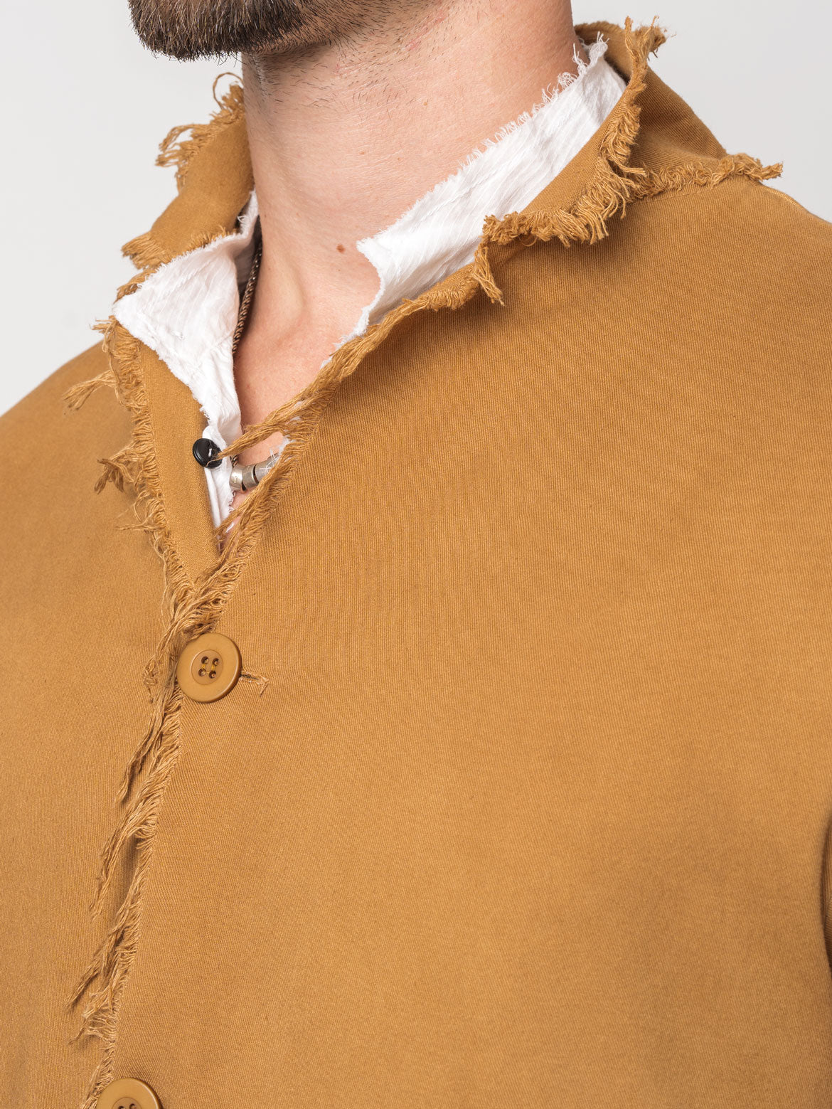 Frayed Edge Cotton Blazer - INN7