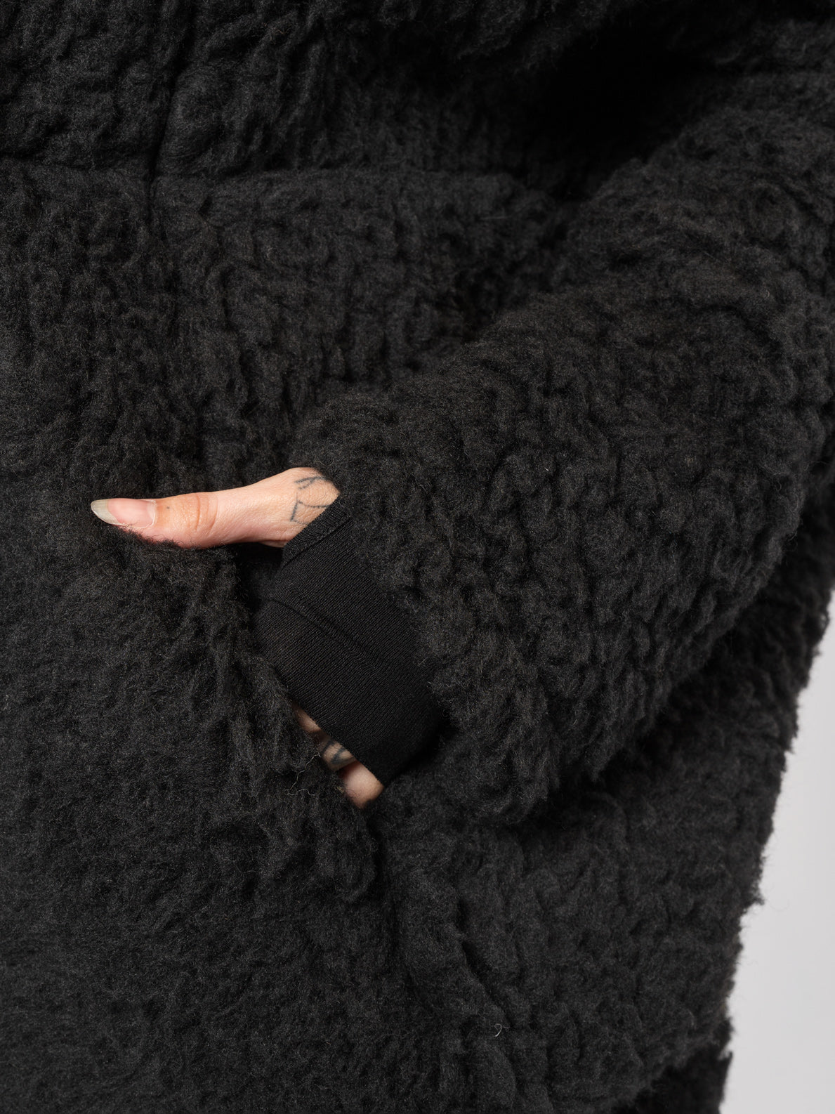 Textured Wool-Blend Coat