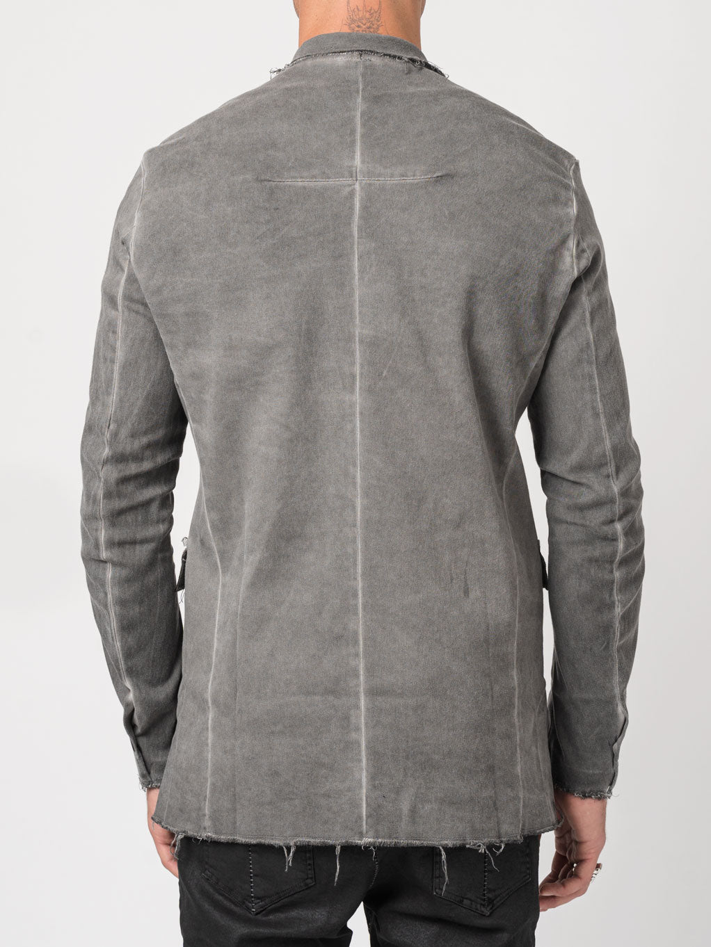 Frayed Edge Cotton Blazer - INN7