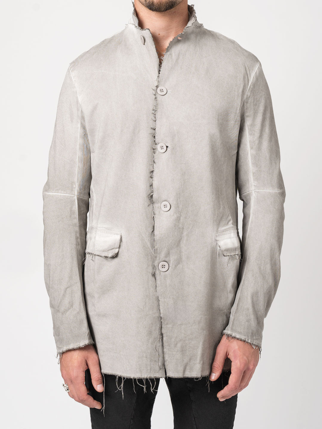 Frayed Edge Cotton Blazer - INN7