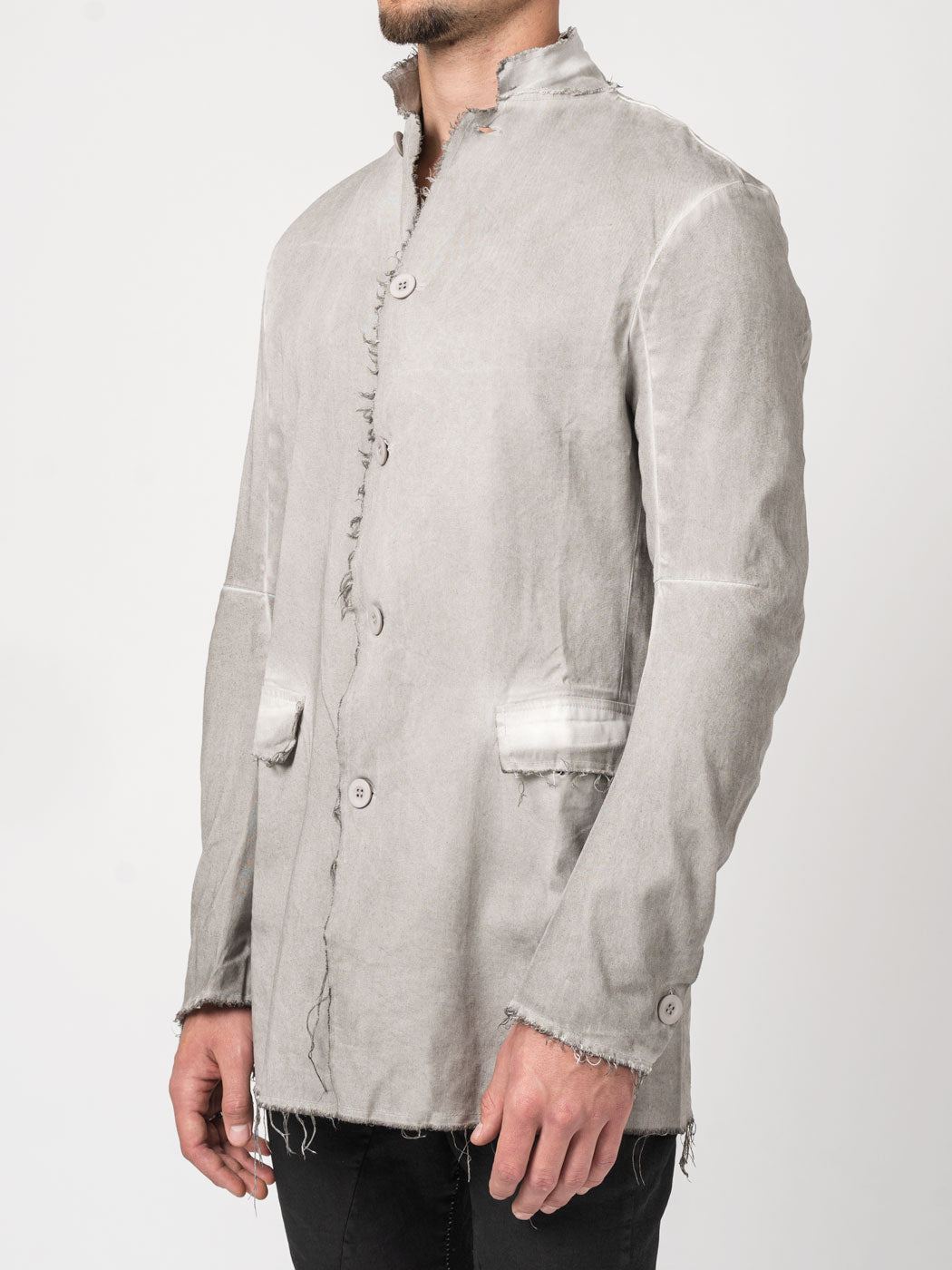 Frayed Edge Cotton Blazer - INN7