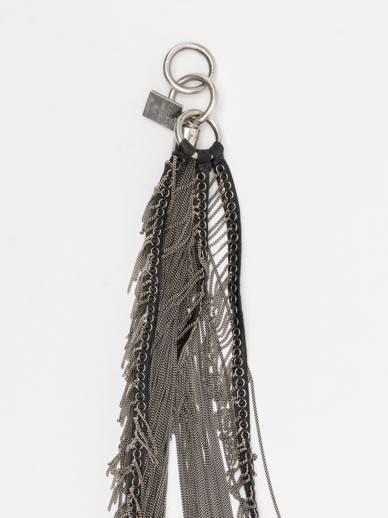 Layered Chain and Leather Necklace