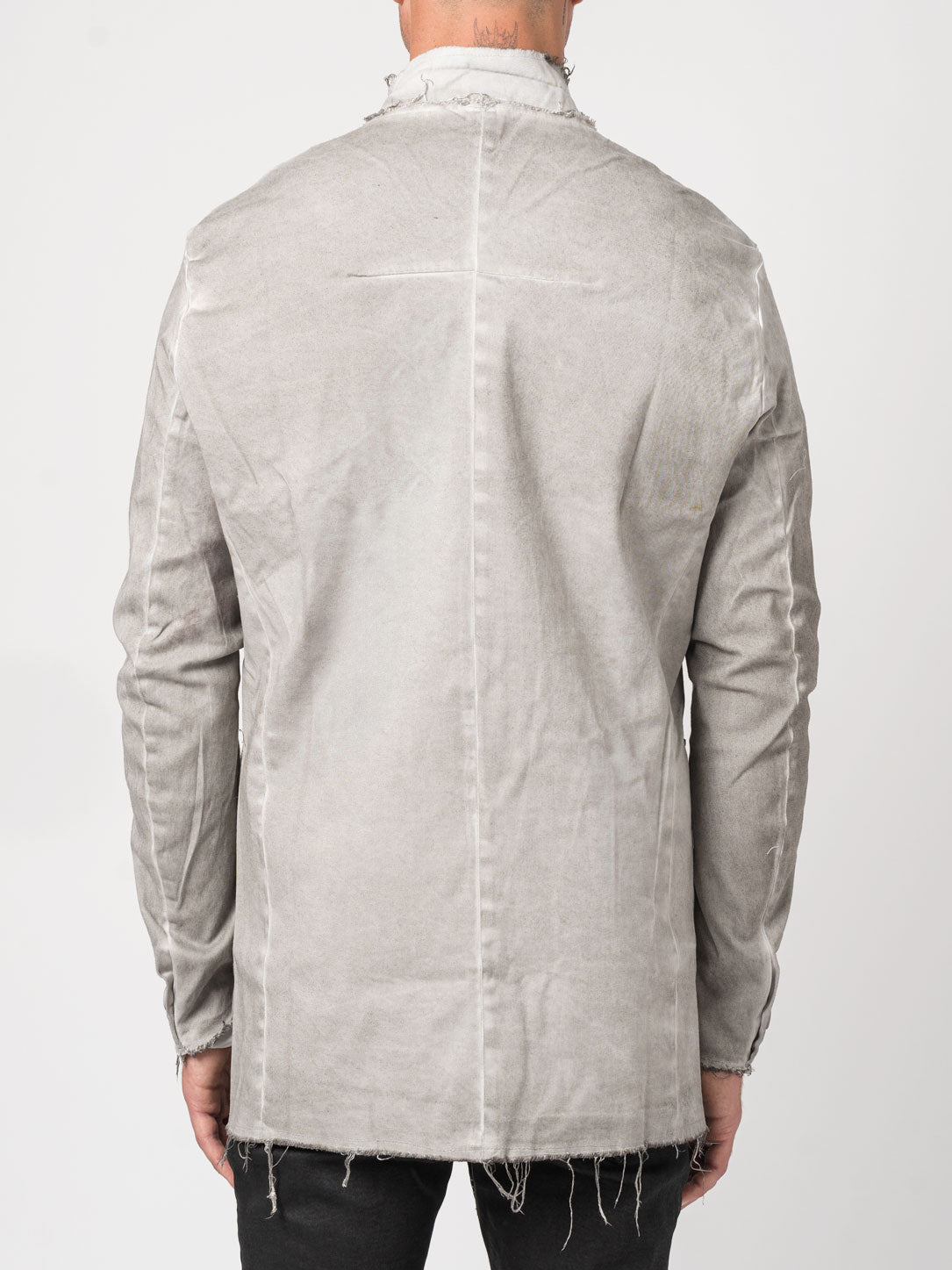 Frayed Edge Cotton Blazer - INN7