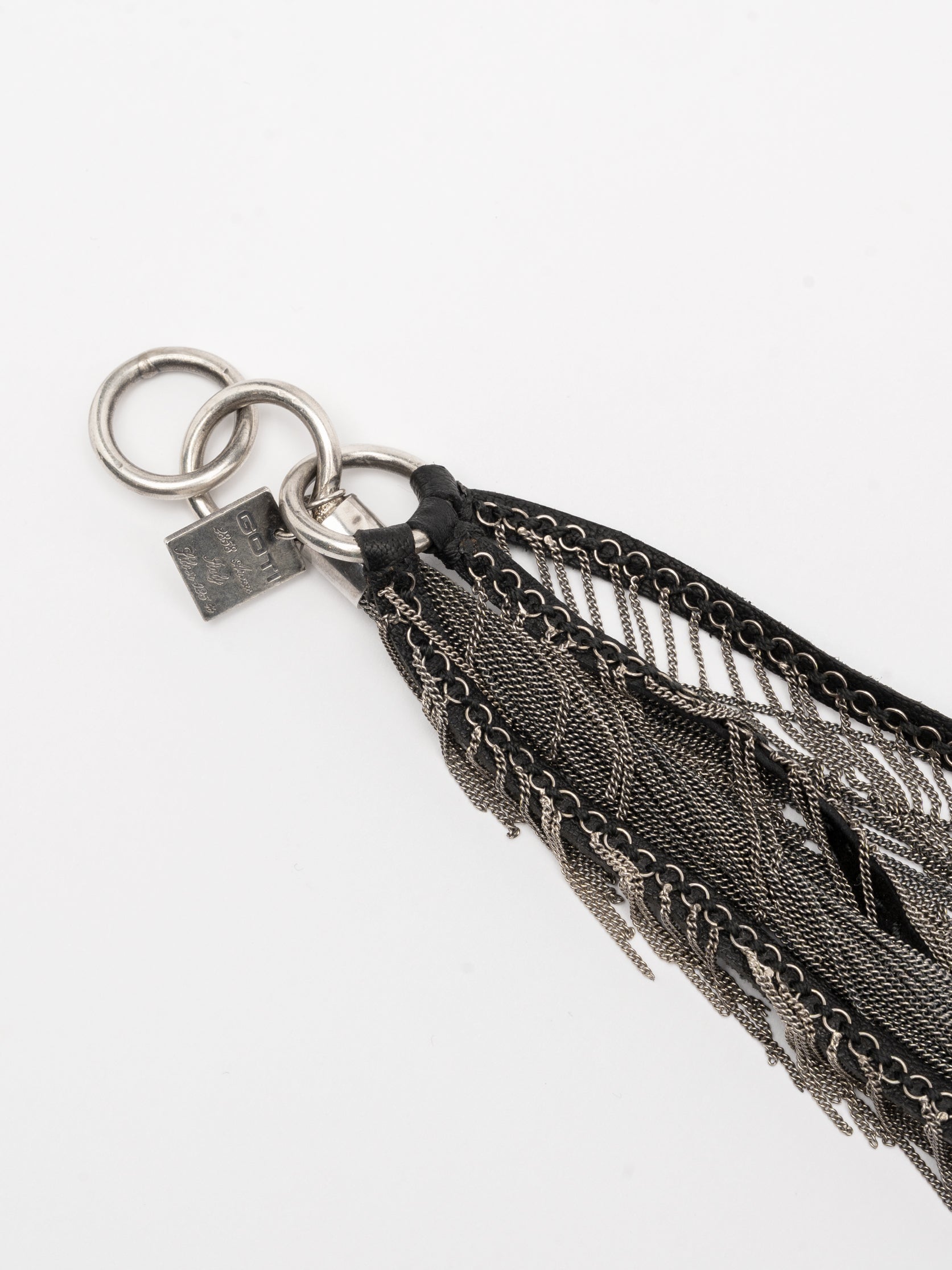 Layered Chain and Leather Necklace