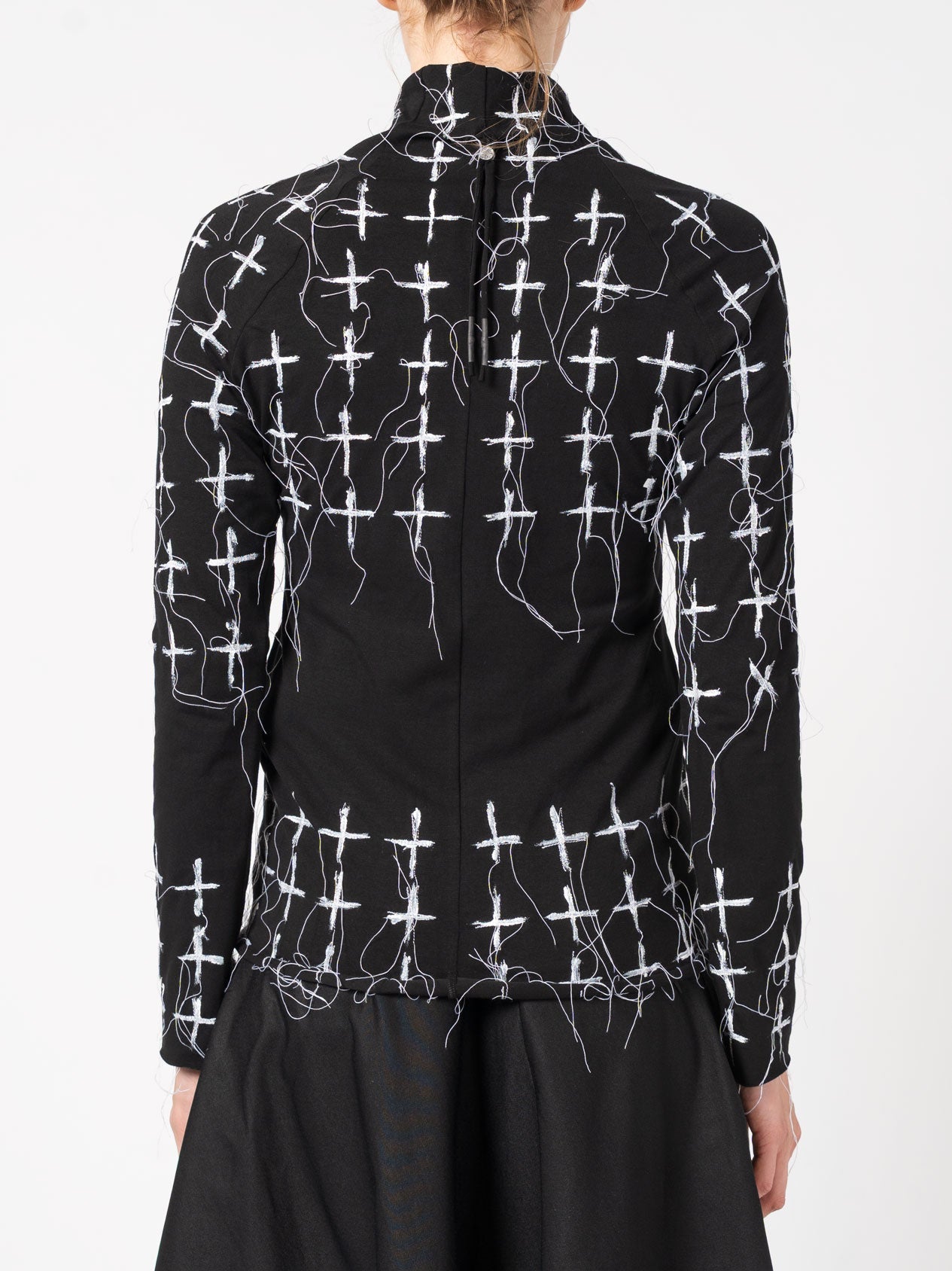 Embroidered High-Neck Top - INN7