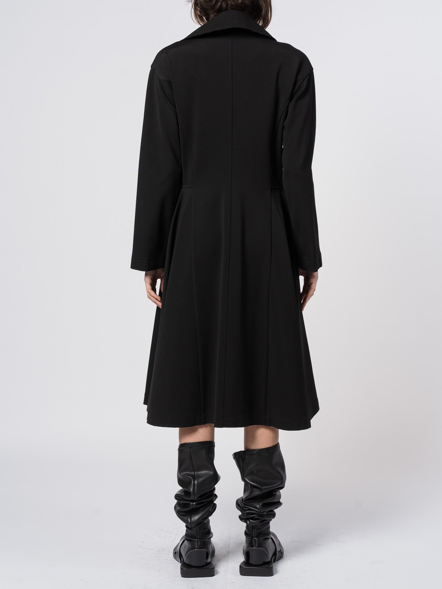 Seamed Long Tailored Coat