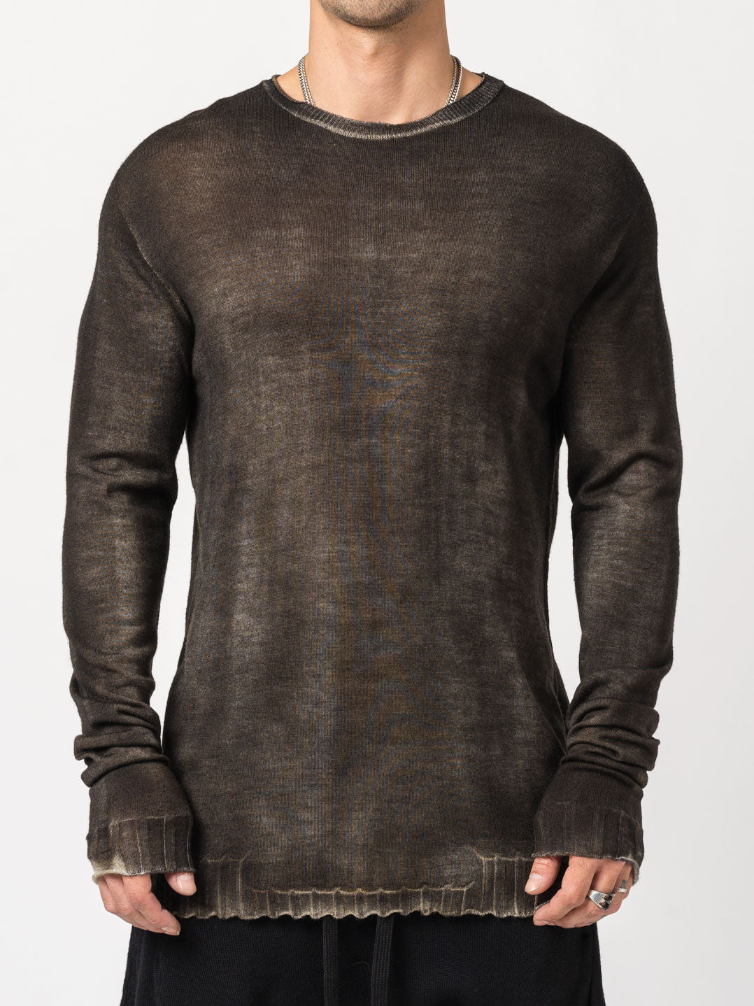 Back Embroidery Thin Wool - INN7