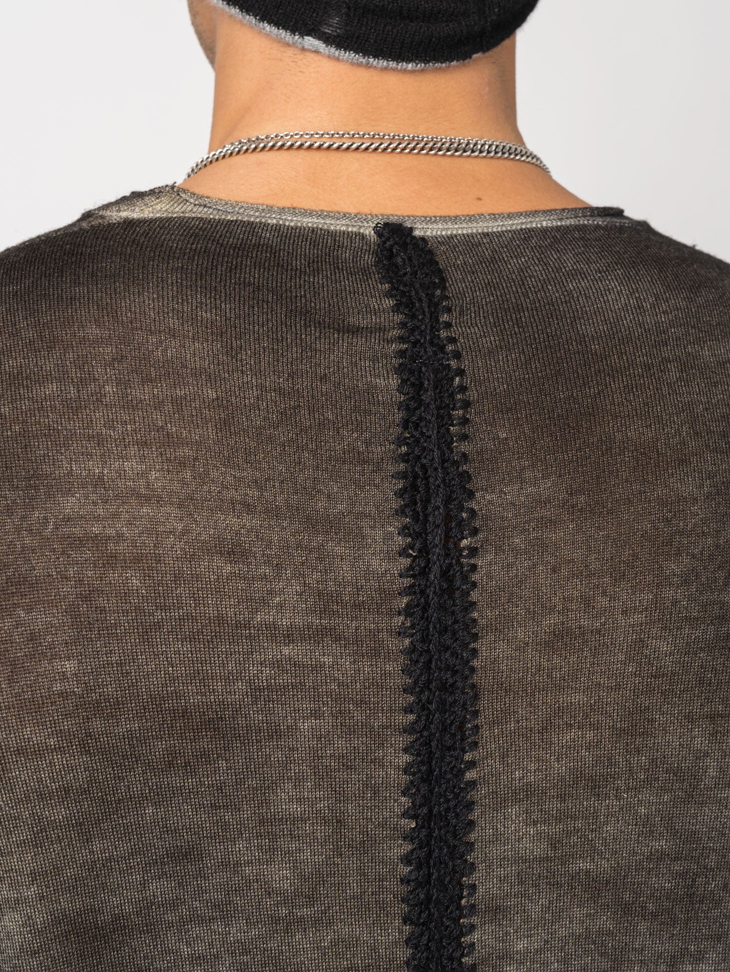 Back Embroidery Thin Wool - INN7