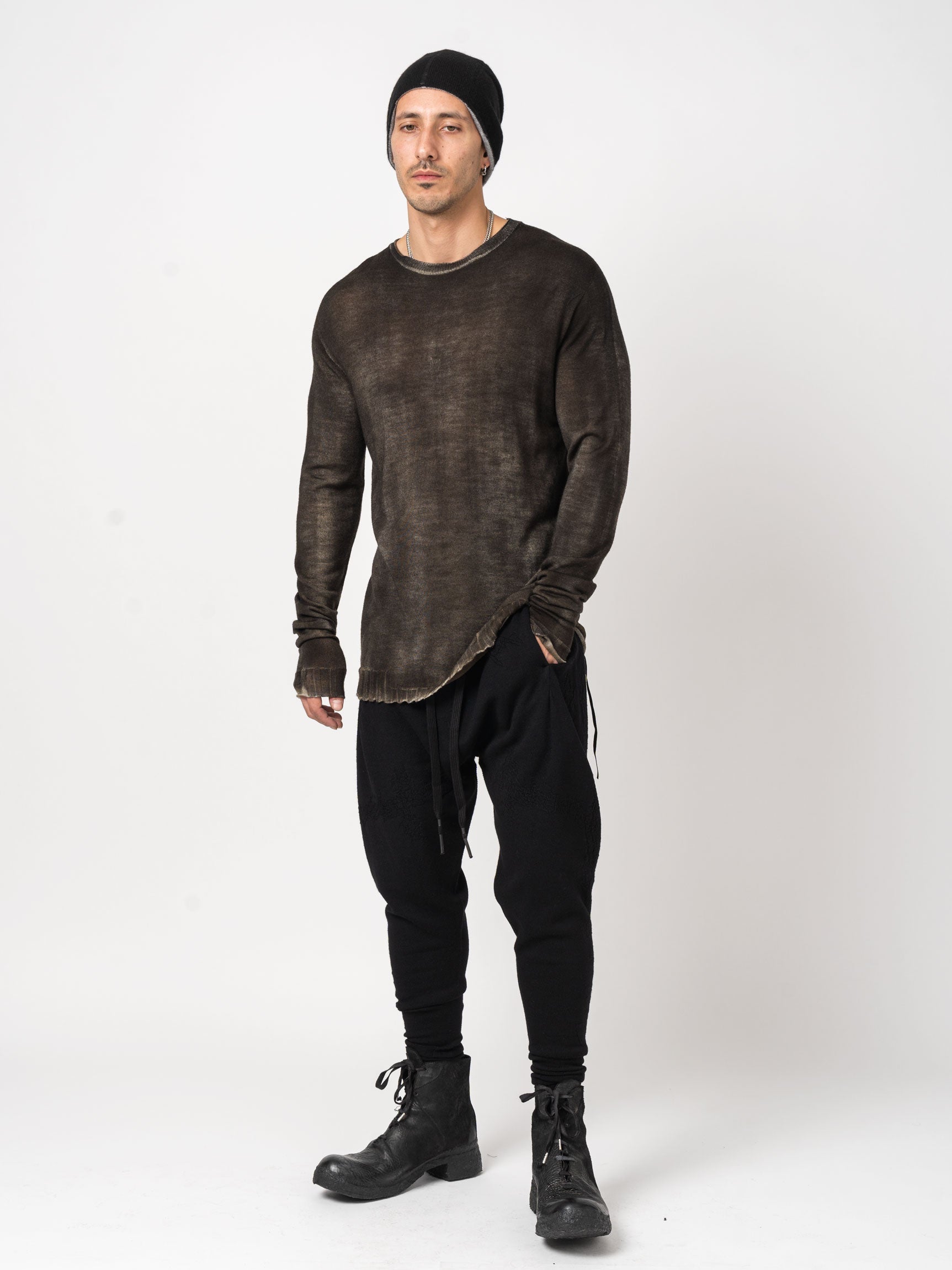 Back Embroidery Thin Wool - INN7