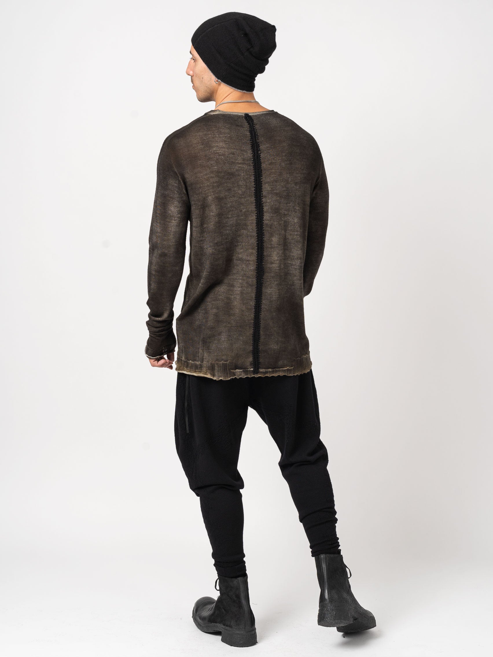 Back Embroidery Thin Wool - INN7