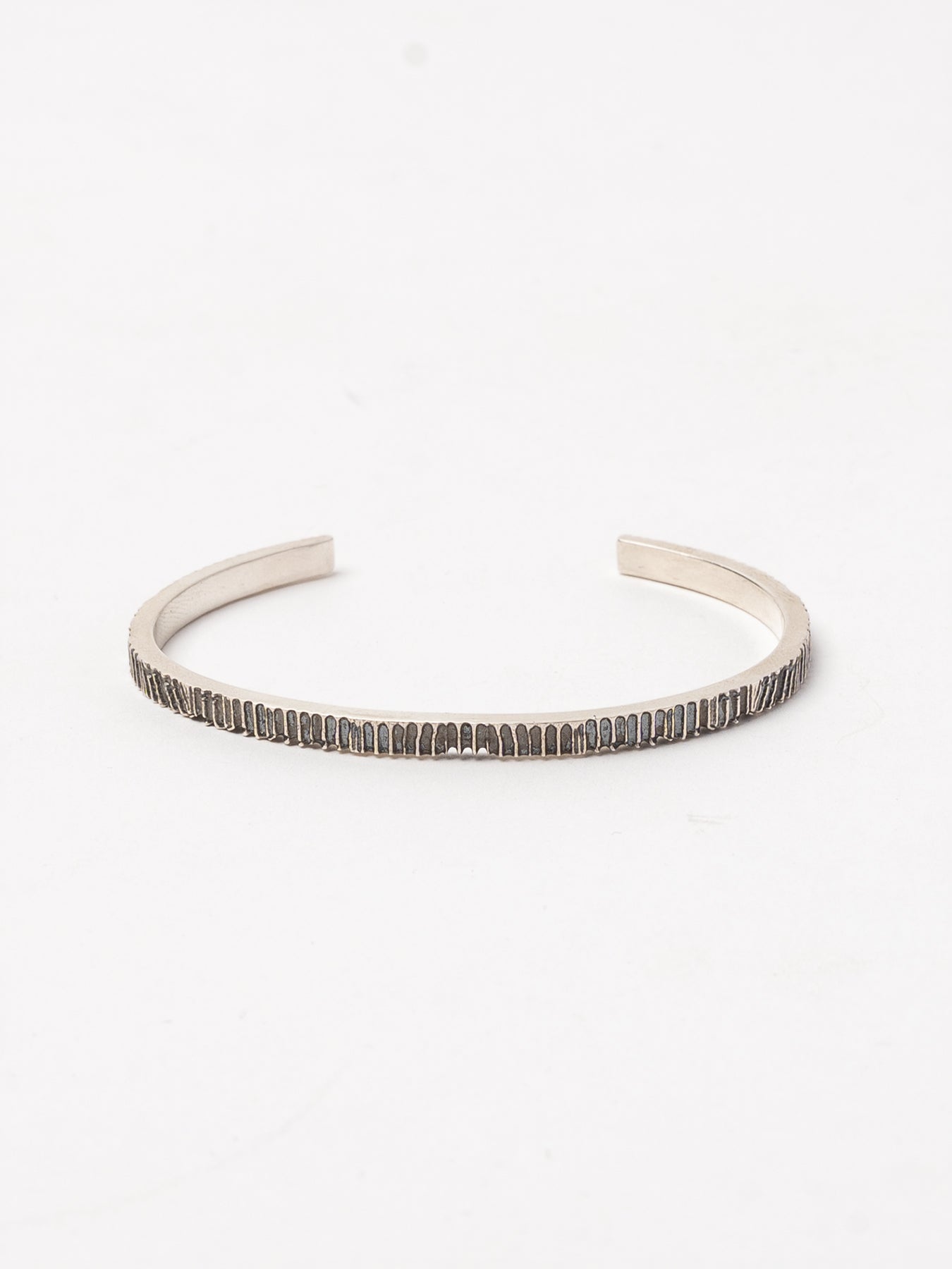 Sterling Silver Textured Cuff Bracelet - INN7