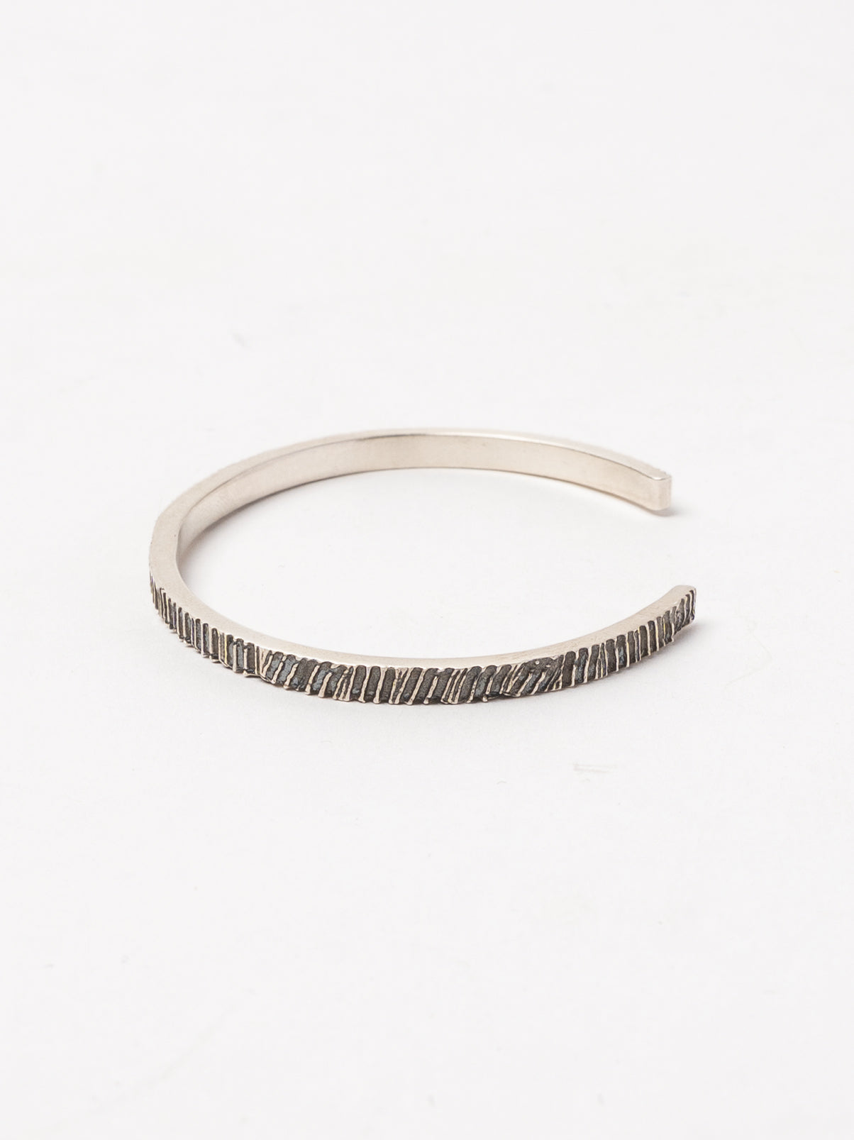 Sterling Silver Textured Cuff Bracelet - INN7