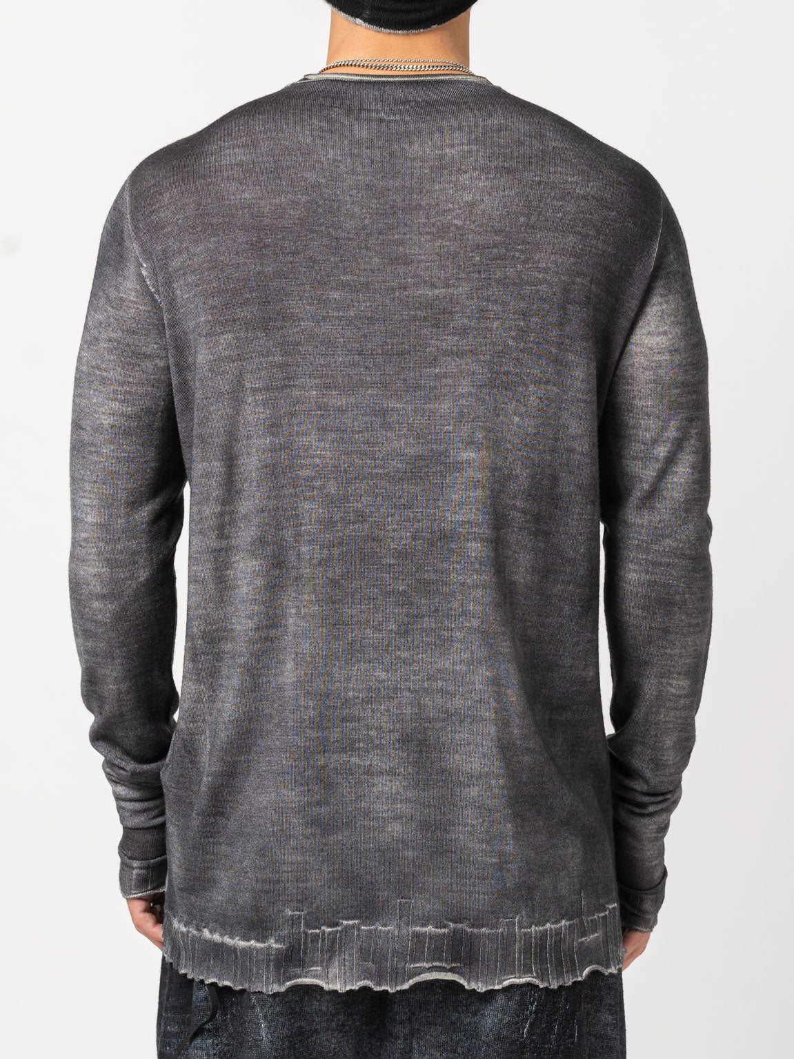 Thin Wool Embroidered Sweater - INN7