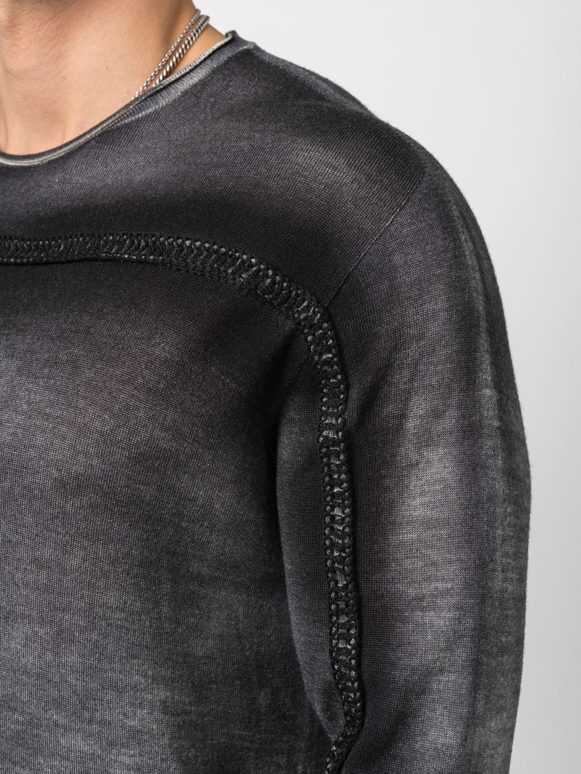 Thin Wool Embroidered Sweater - INN7