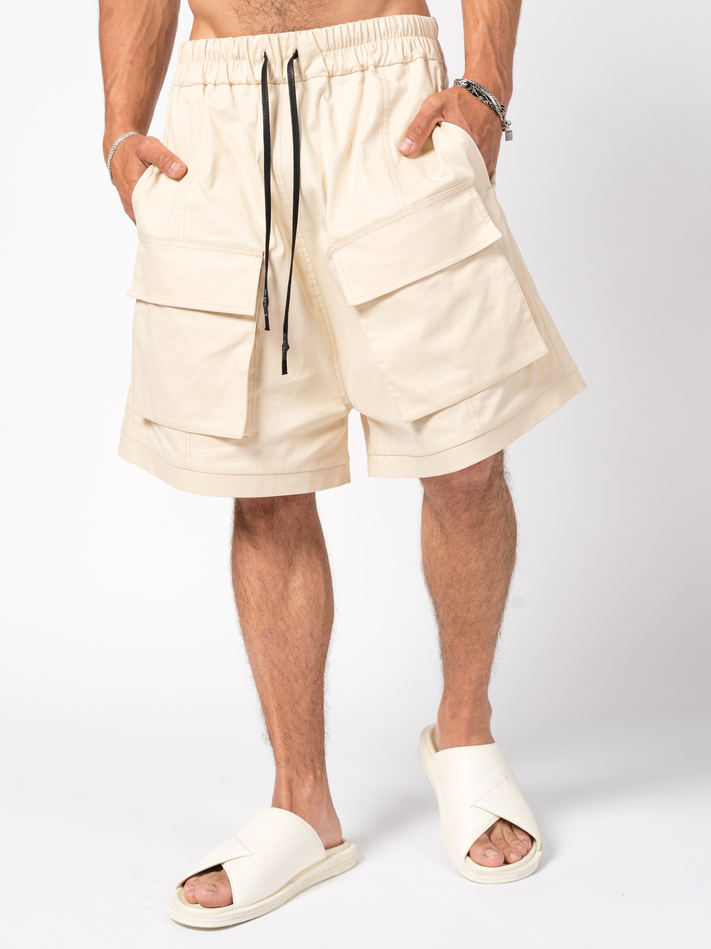 Wide-Leg Cargo Shorts - INN7