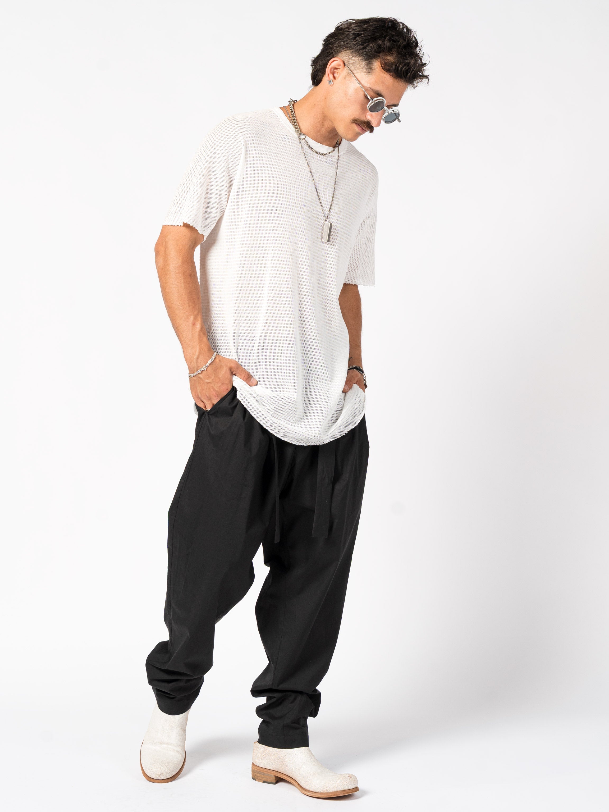 Lightweight Trousers with Belt - INN7