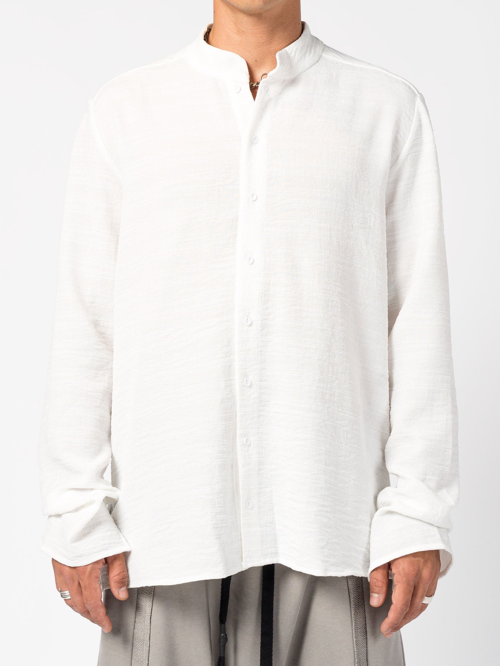Textured Linen Blend Shirt - INN7