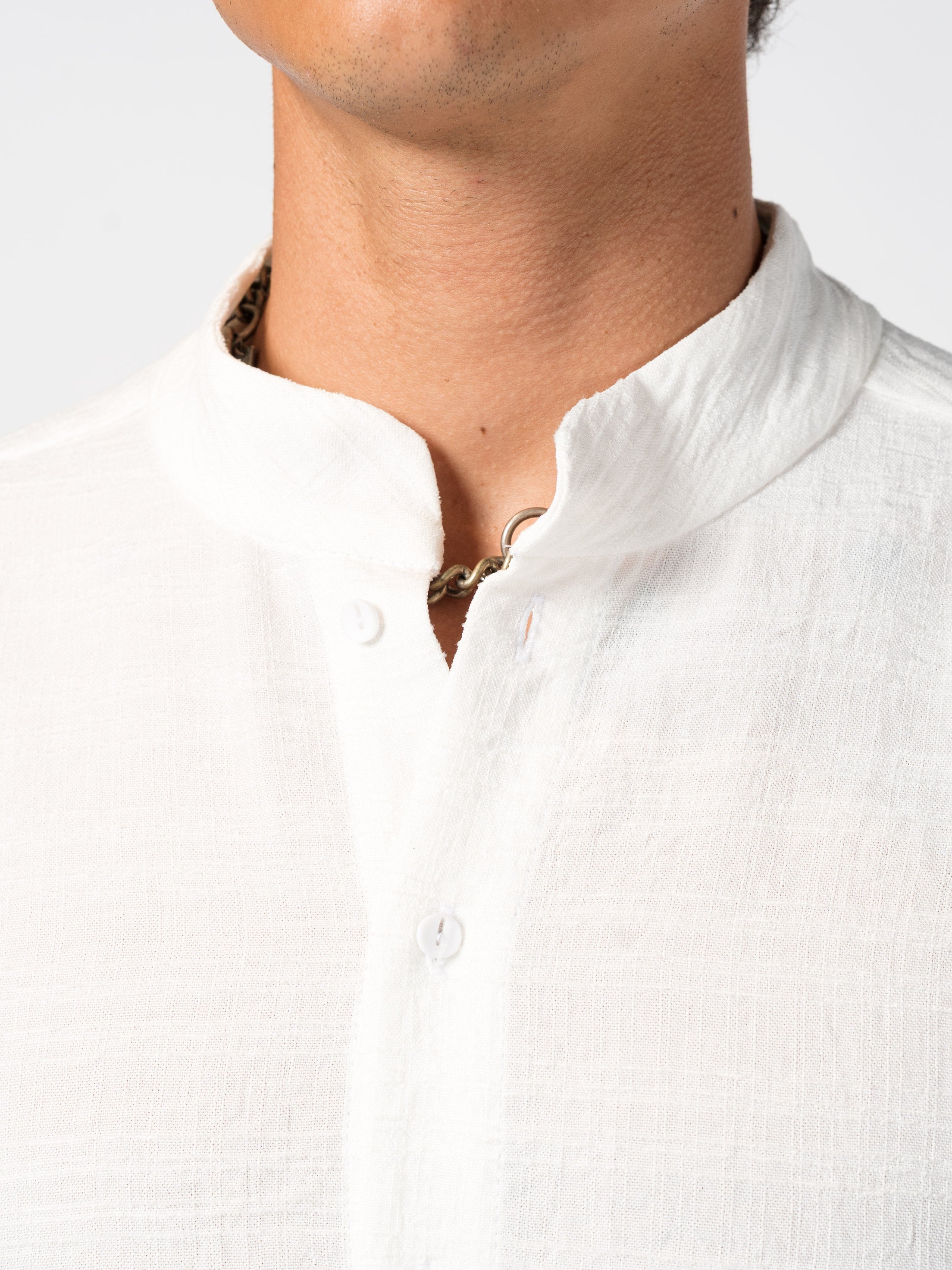 Textured Linen Blend Shirt - INN7