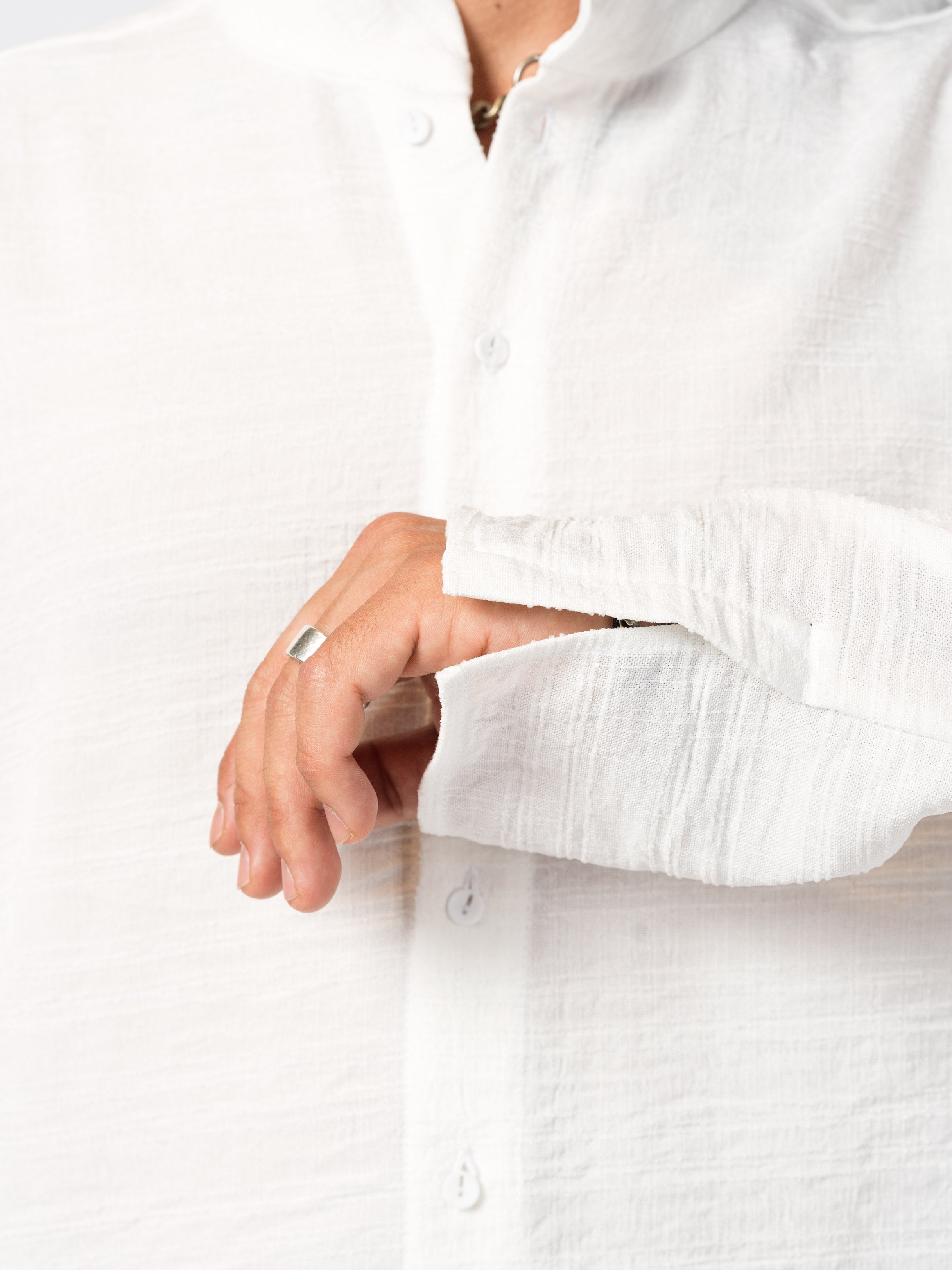 Textured Linen Blend Shirt - INN7