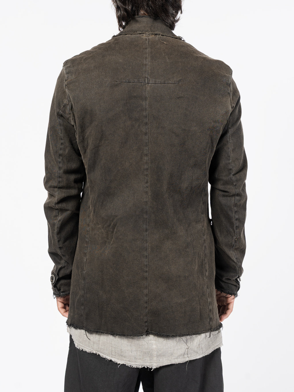 Frayed Edge Cotton Blazer - INN7