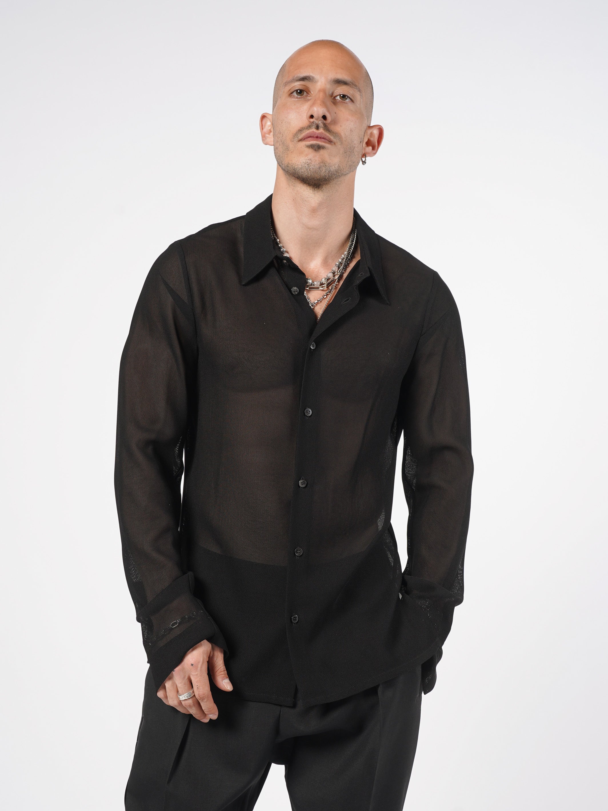 Sheer Textured Shirt - INN7