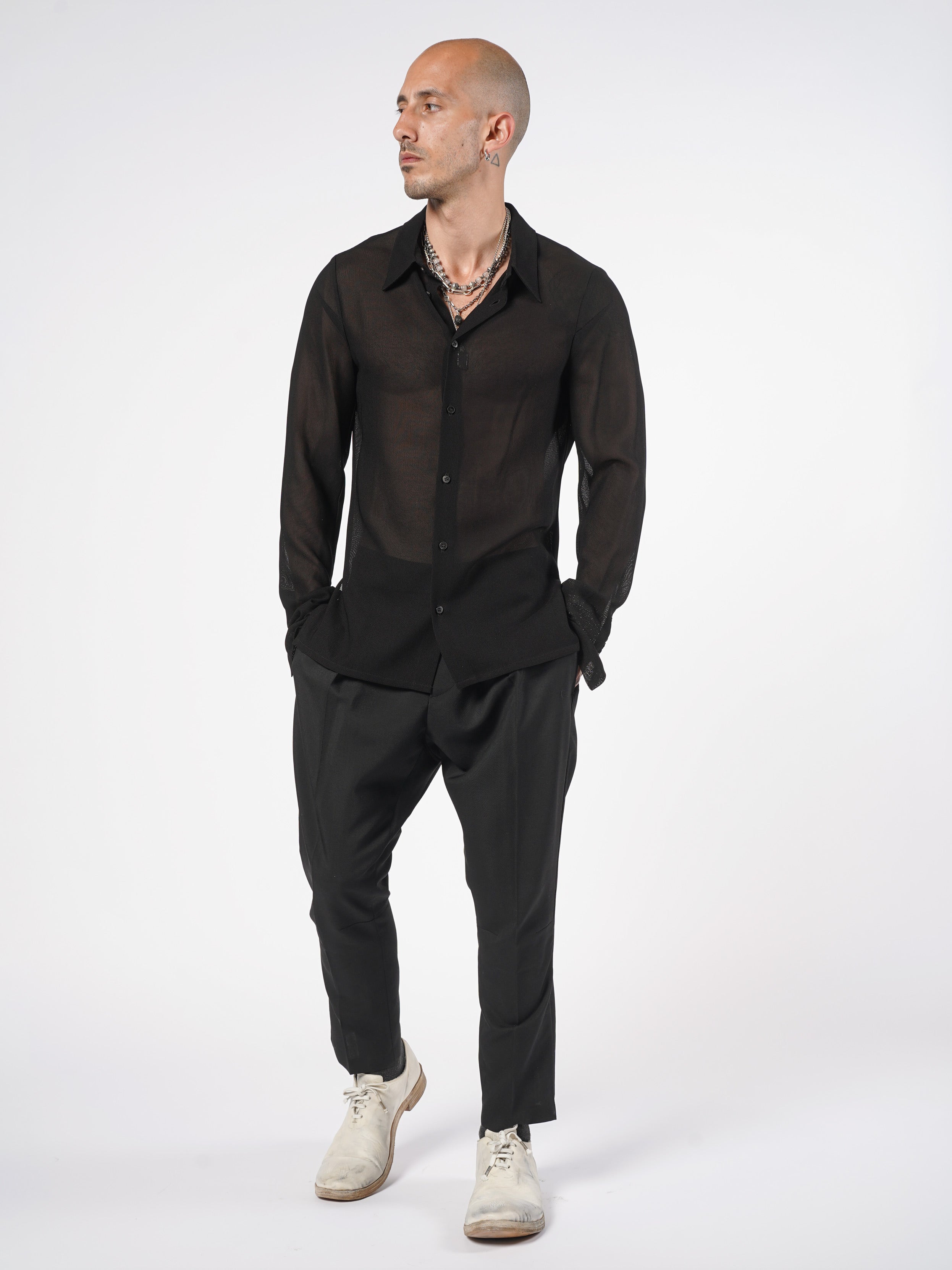 Sheer Textured Shirt - INN7