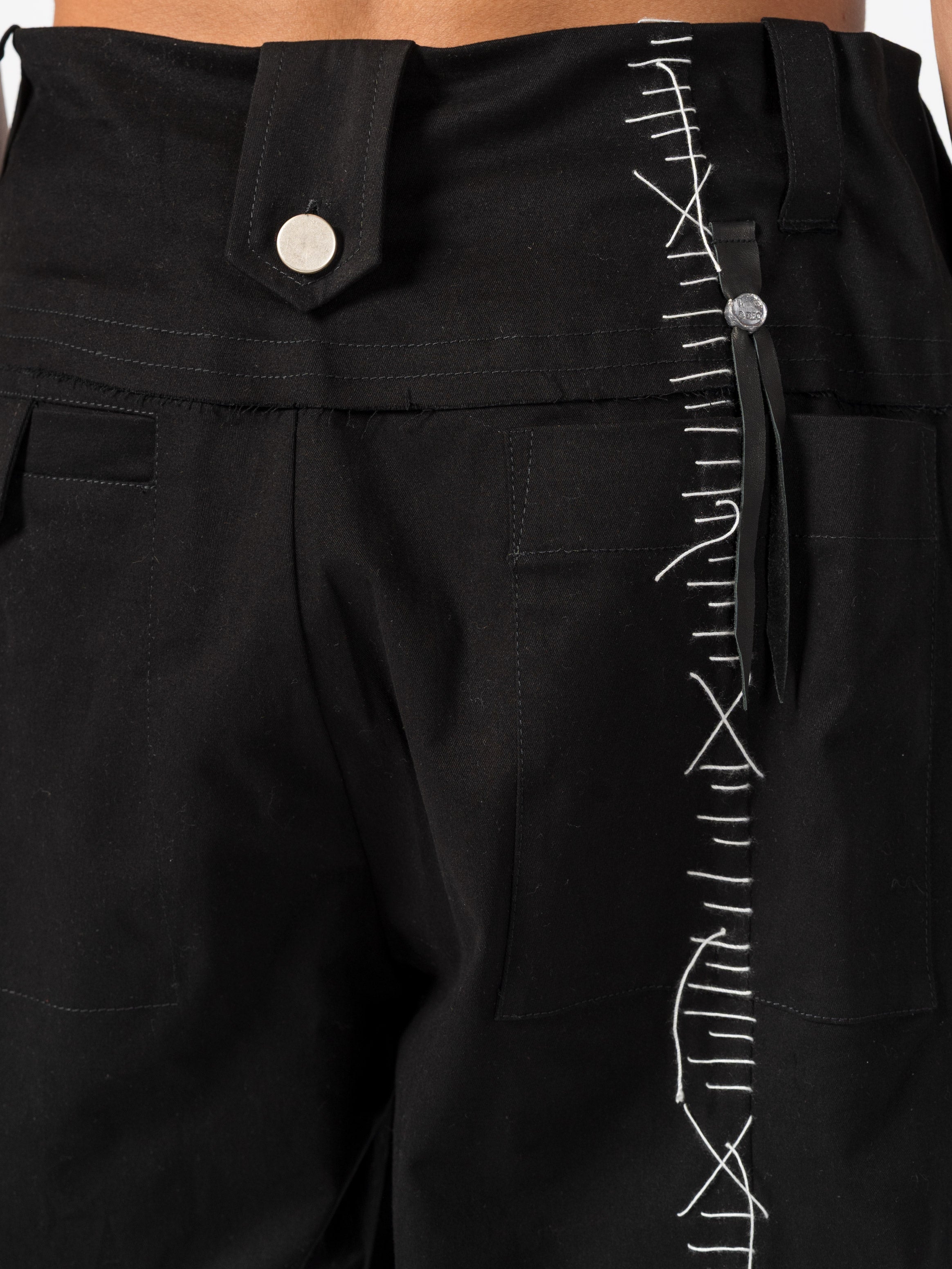 Trousers with Hand-Stitched Detailing - INN7