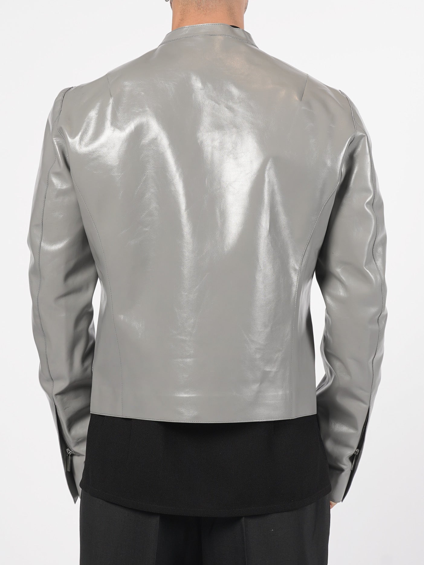 Zip Leather Jacket - INN7