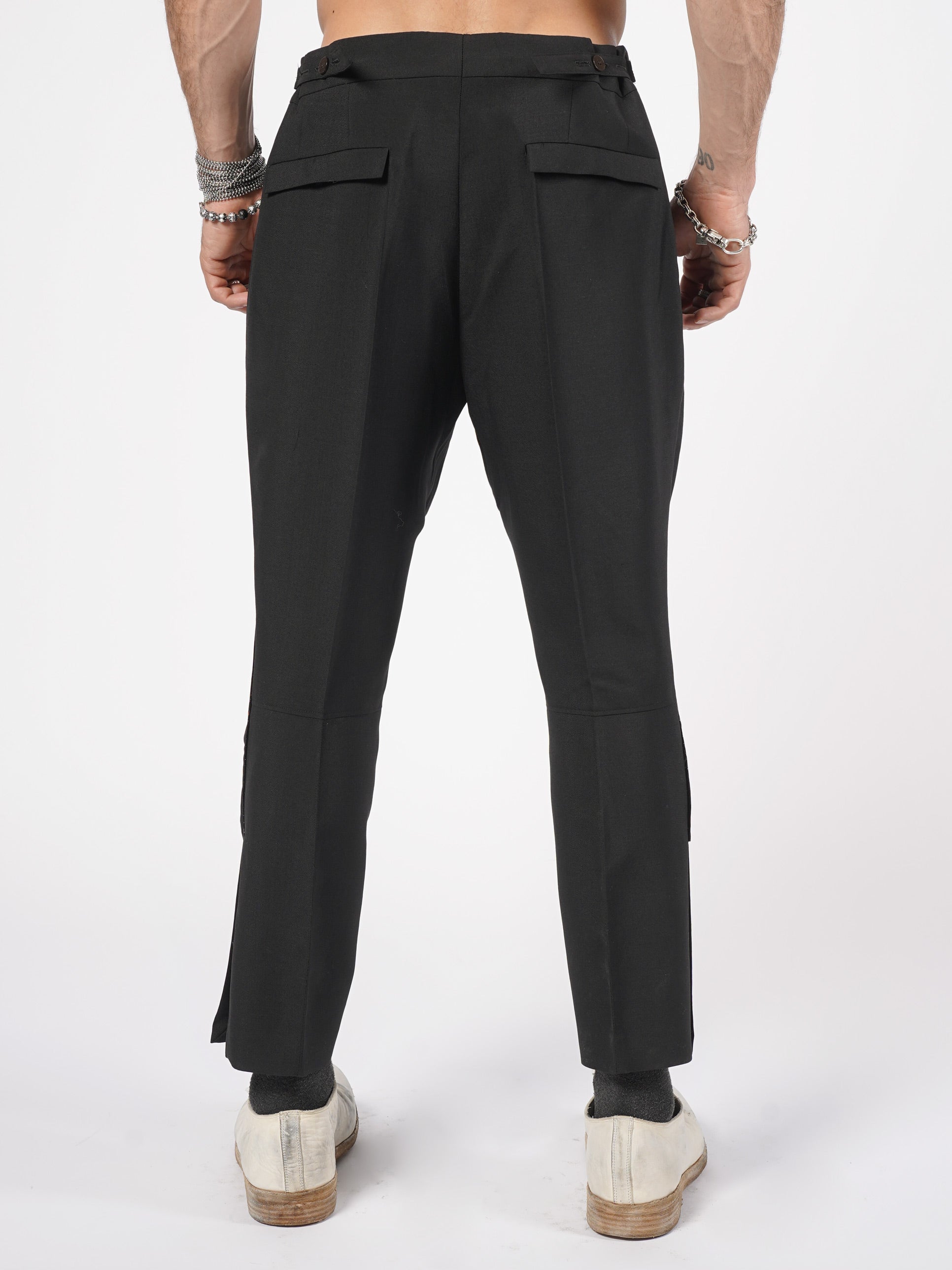 Pleated Wool-Mohair Trousers - INN7