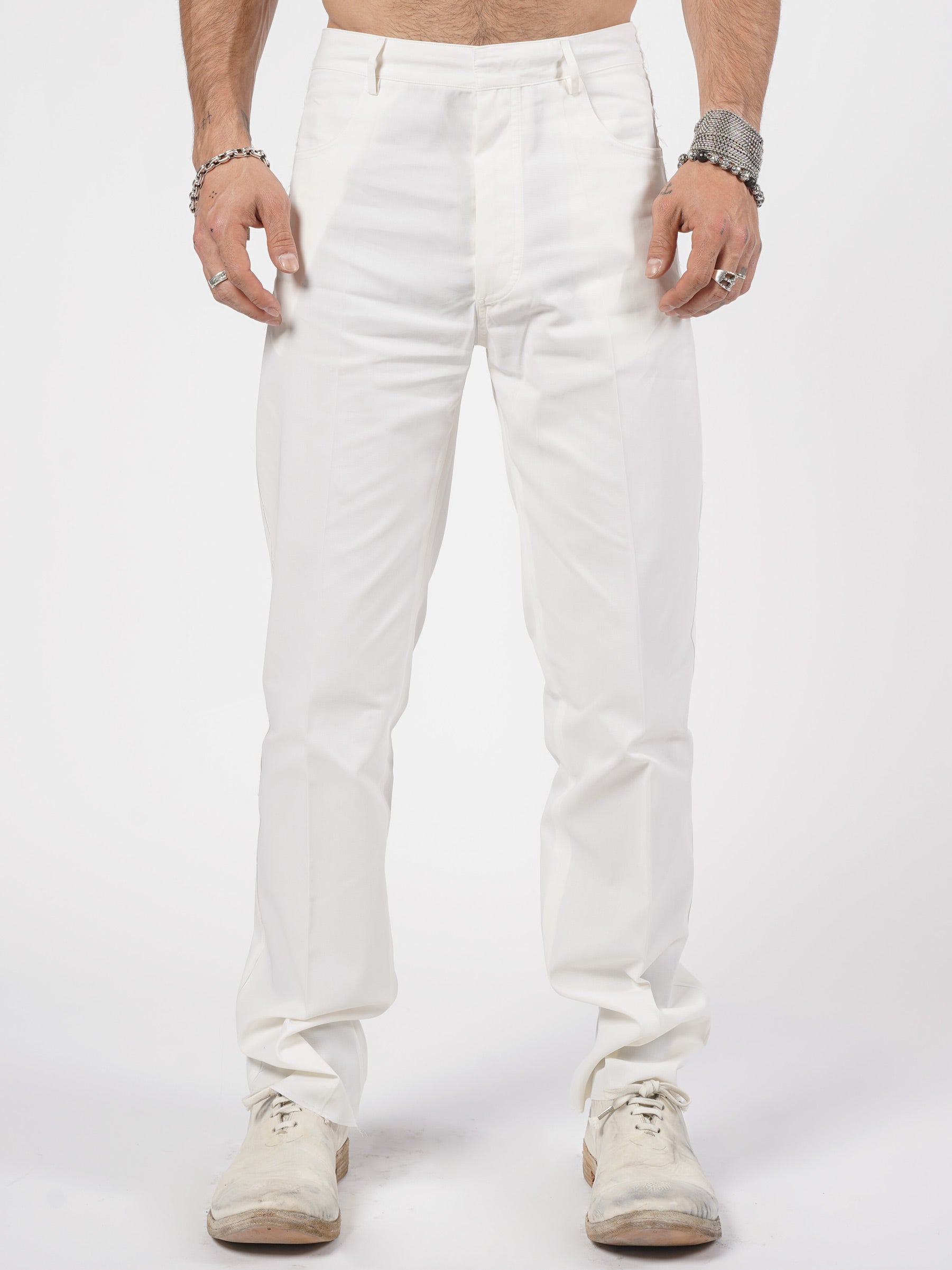 Relaxed Cotton Trousers - INN7