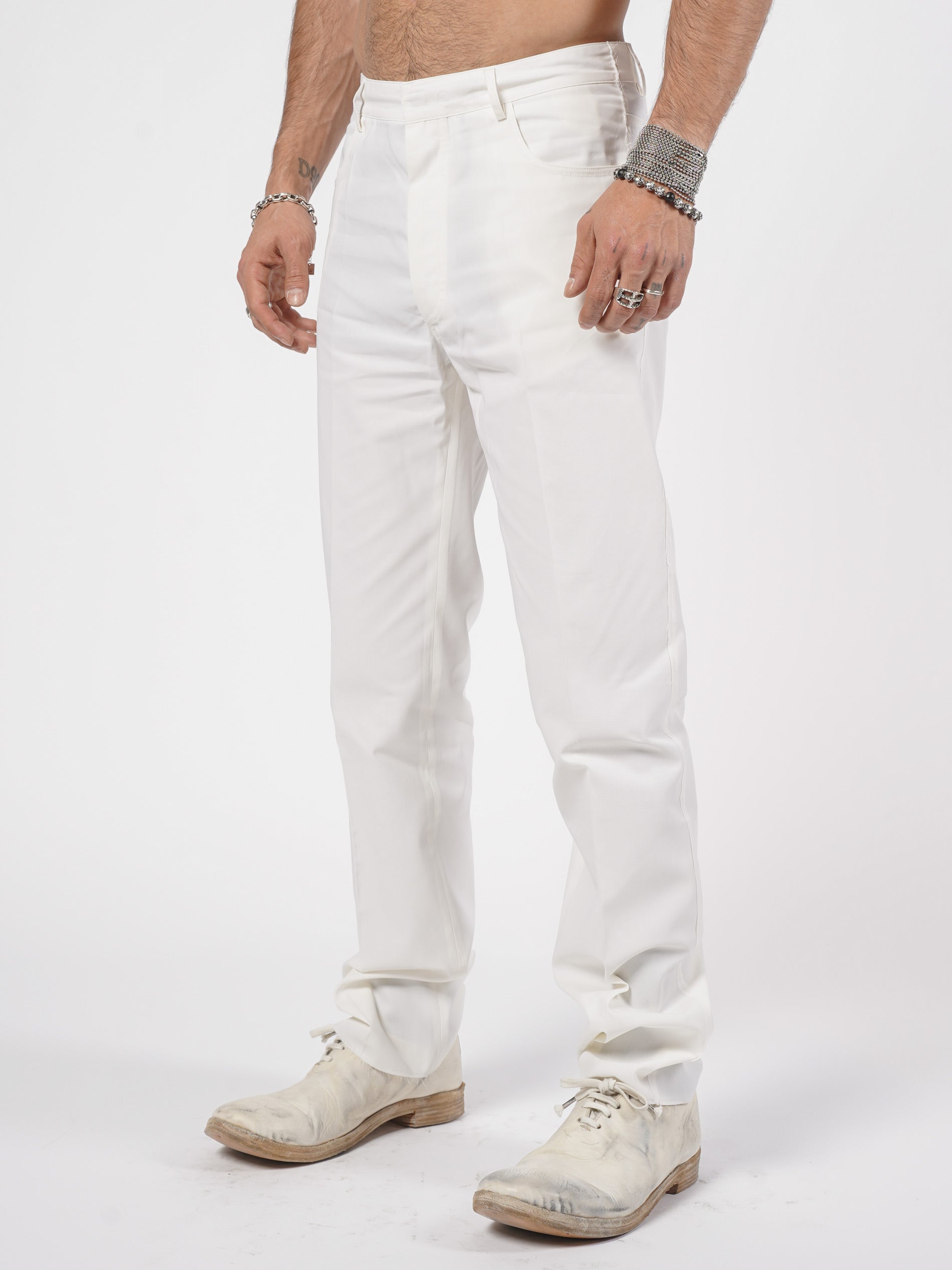Relaxed Cotton Trousers - INN7