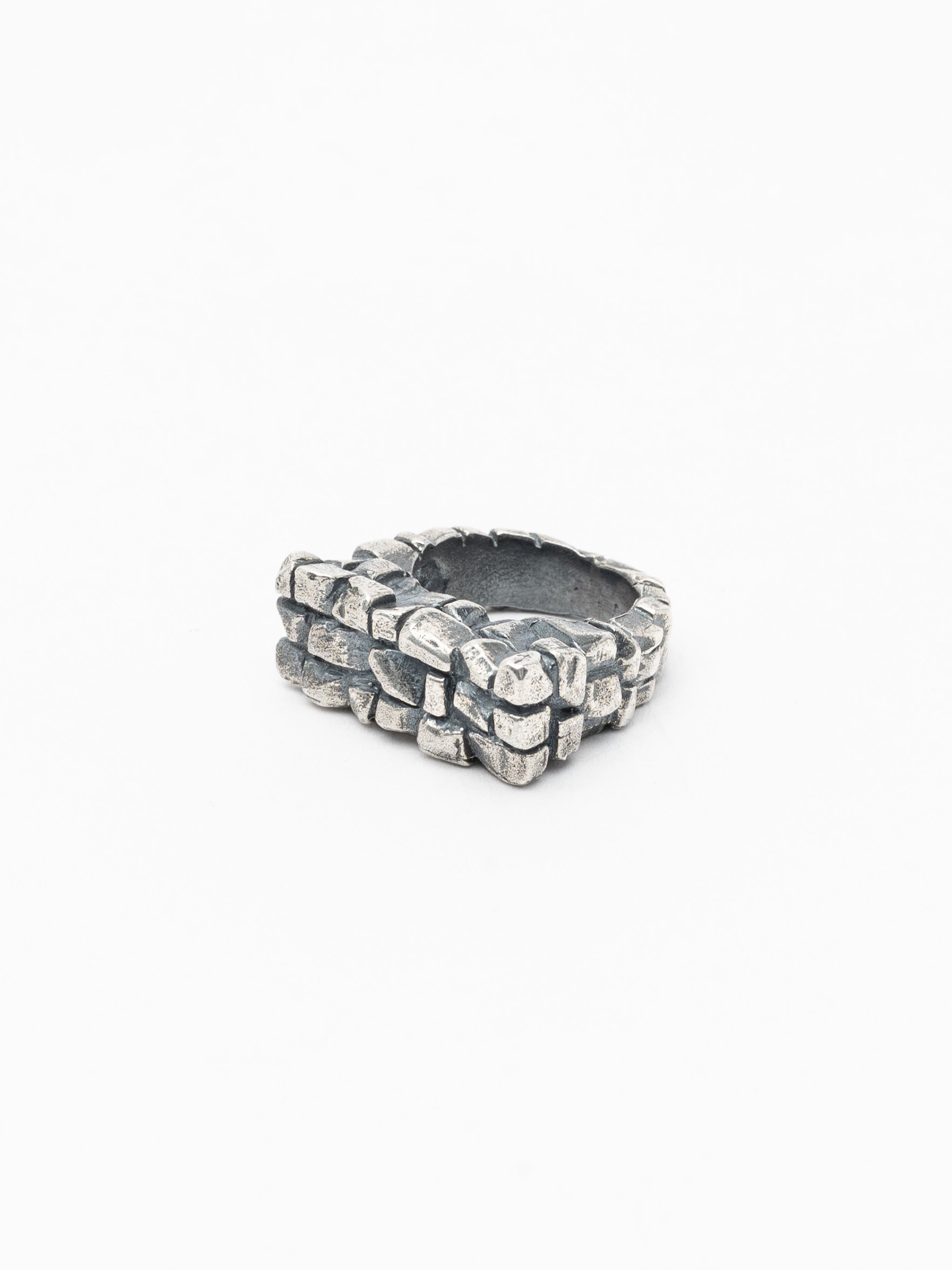 Silver Cobblestone Ring - INN7