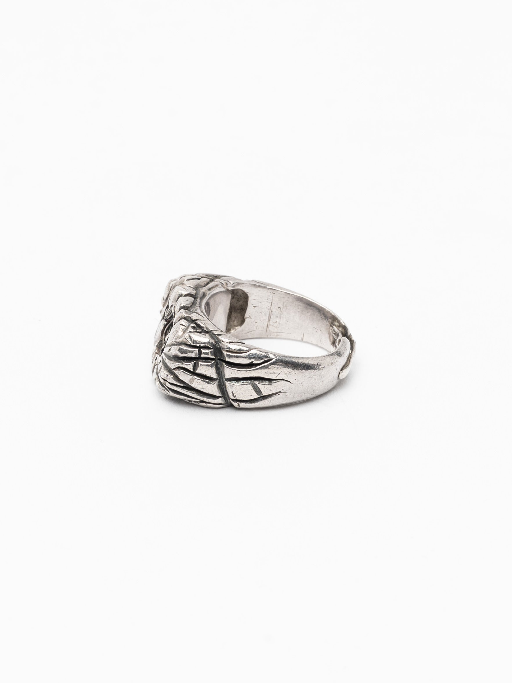 Silver Wrap Ring with Wire Detail - INN7