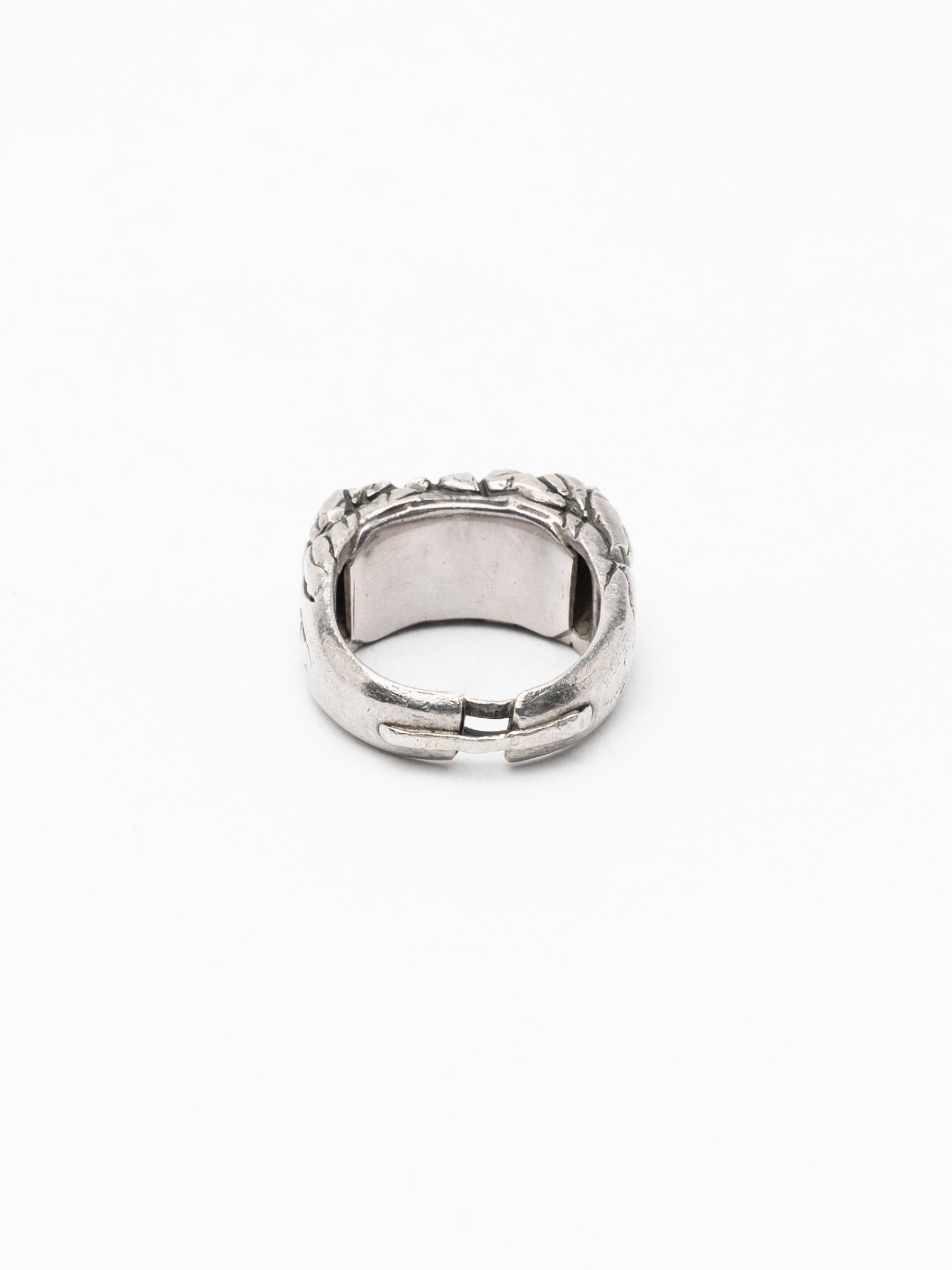 Silver Wrap Ring with Wire Detail - INN7