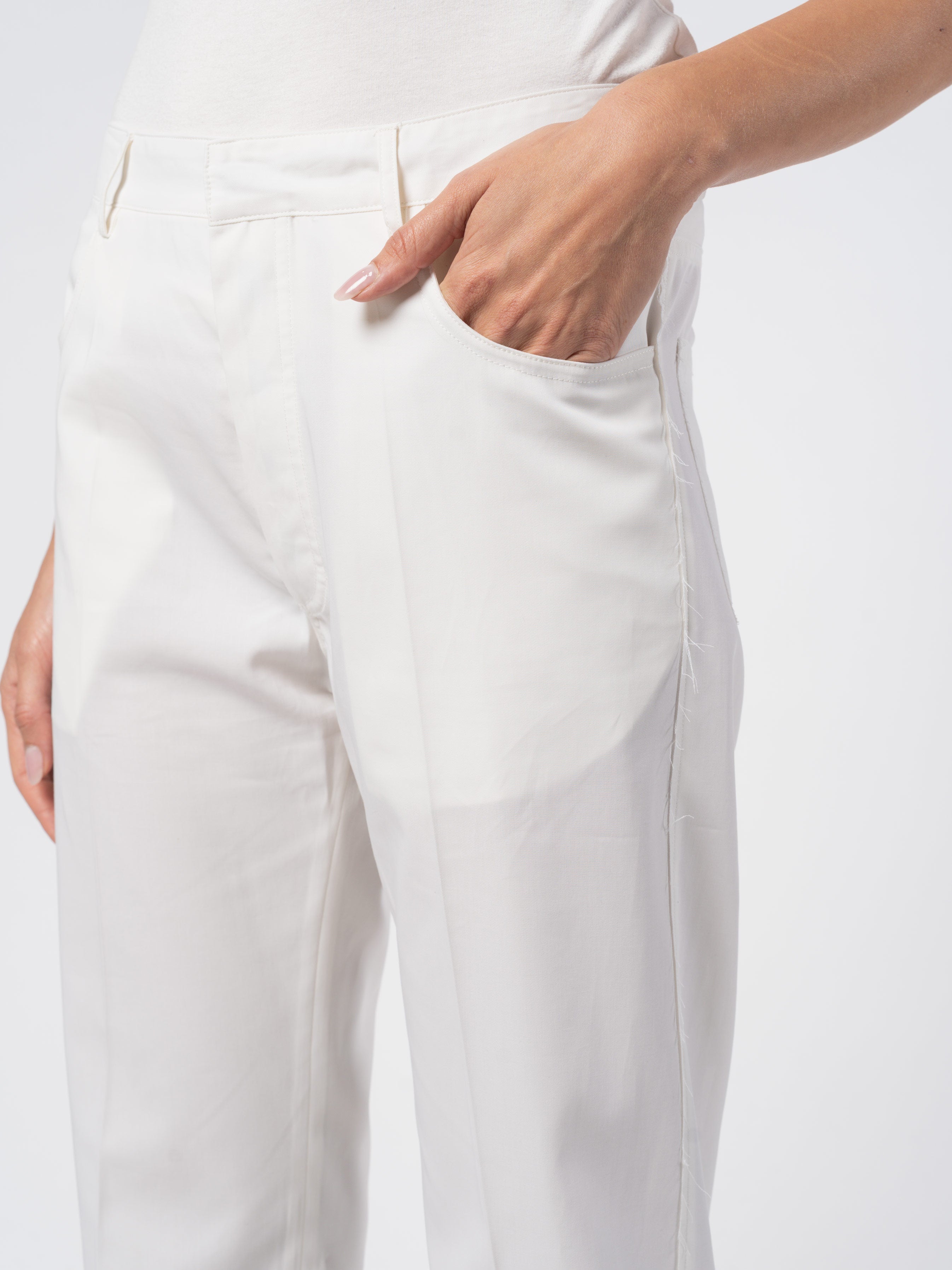 Relaxed Cotton Trousers - INN7