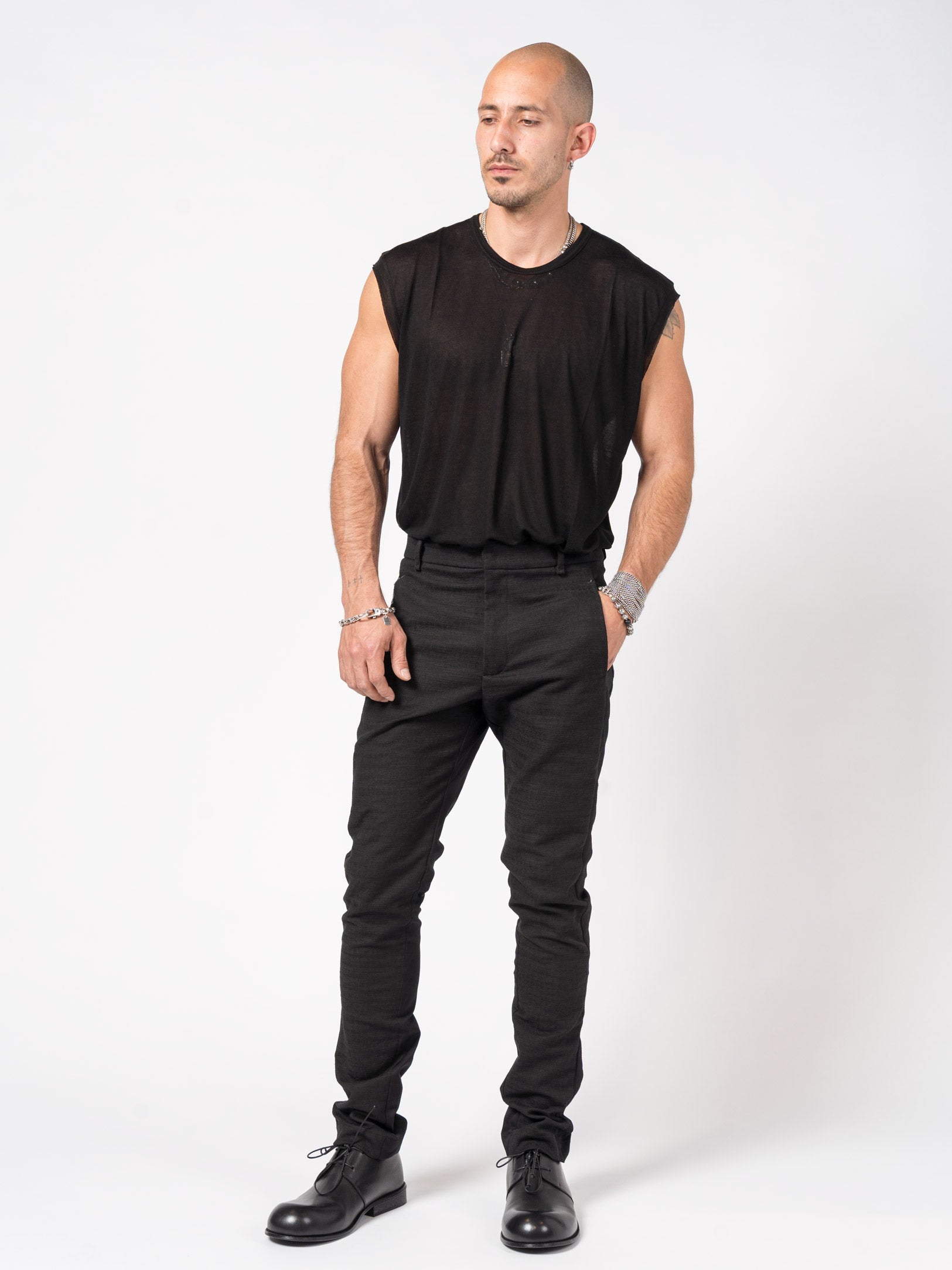 Tailored Cotton Trousers - INN7