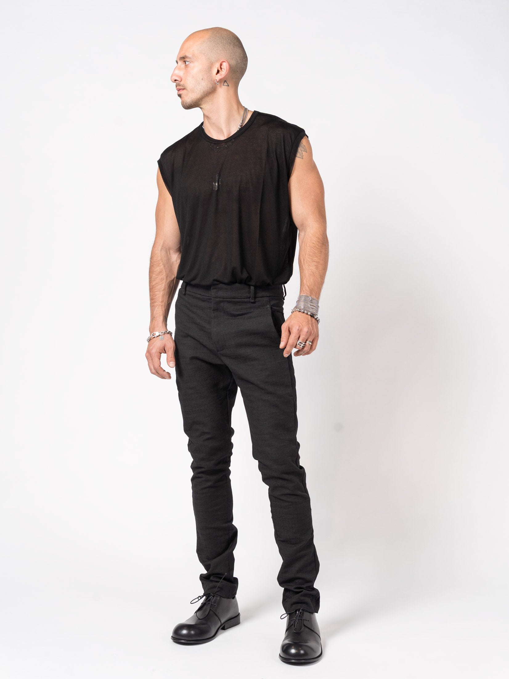 Tailored Cotton Trousers - INN7