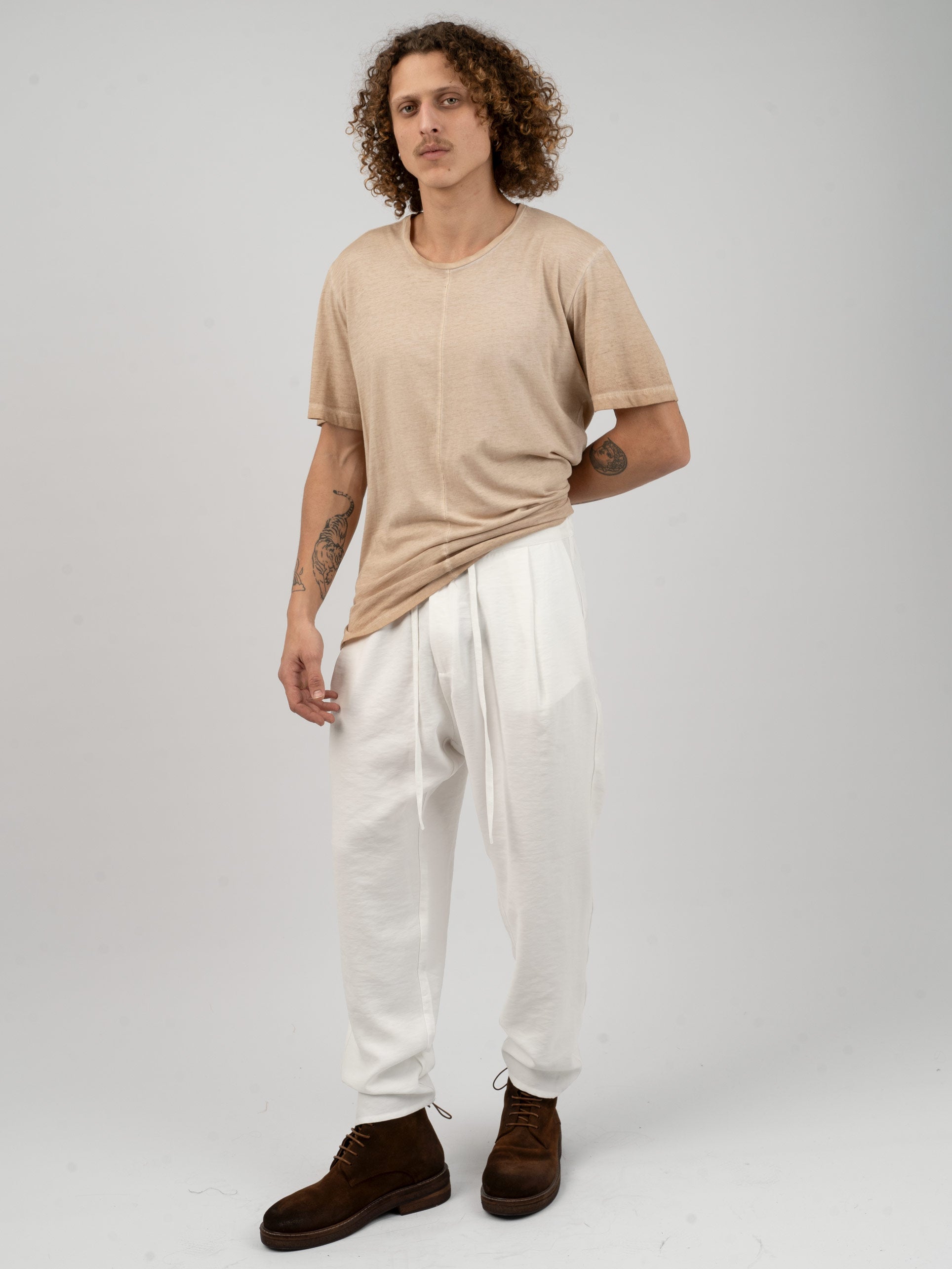 Drawstring Tapered Trousers - INN7