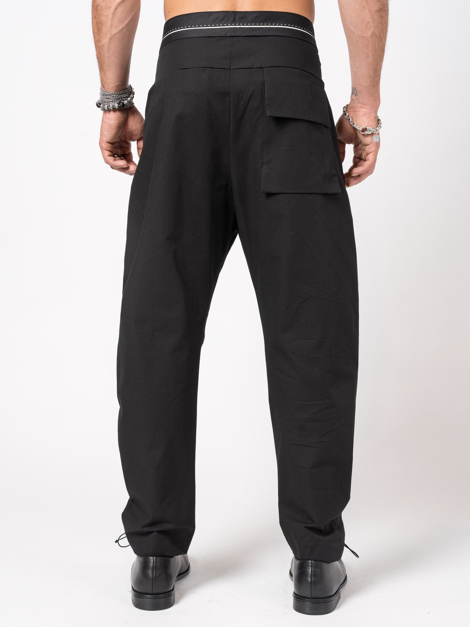 Tapered Textured Cotton Trousers - INN7