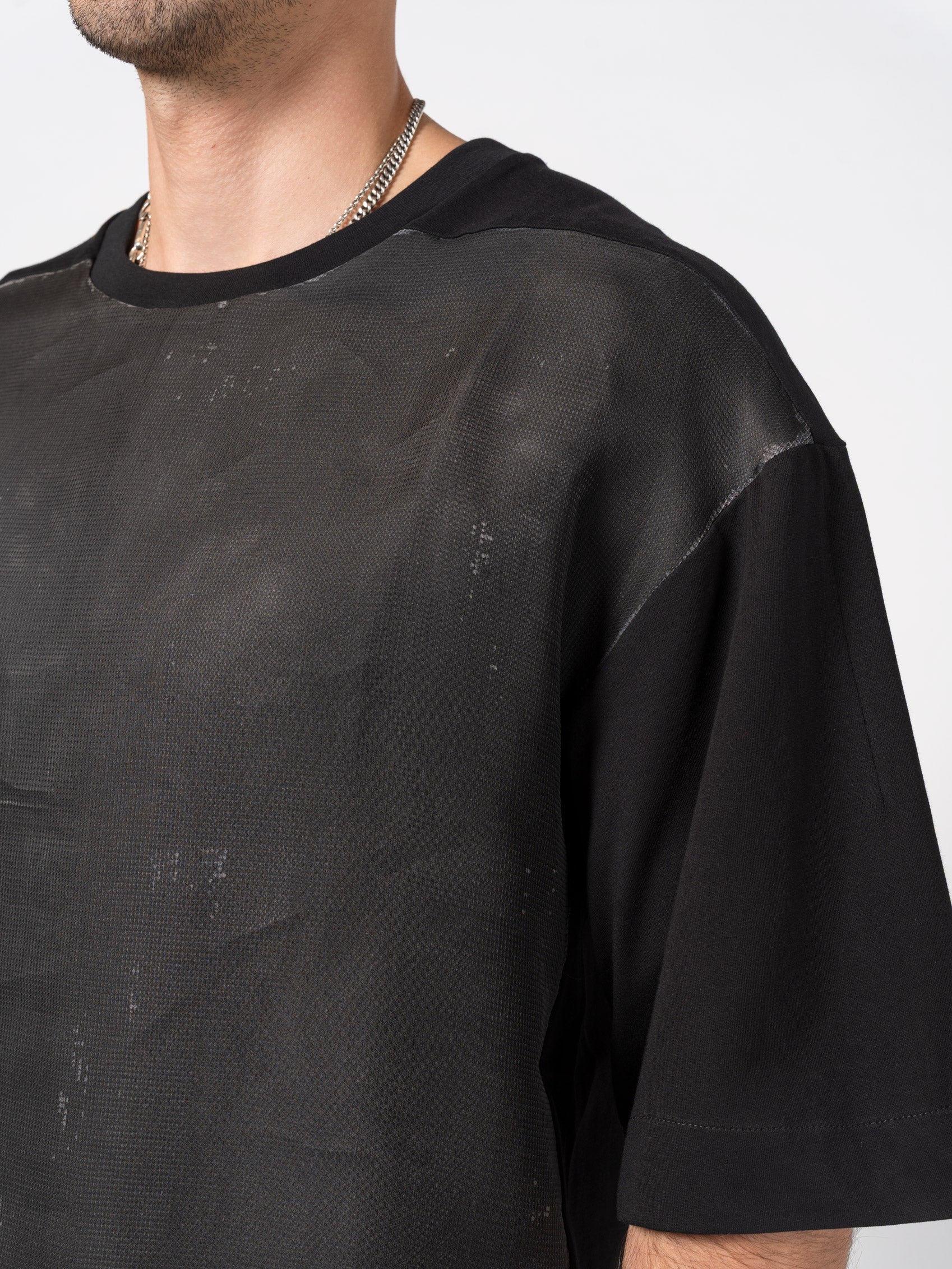 Textured Cotton-Silk T-Shirt - INN7