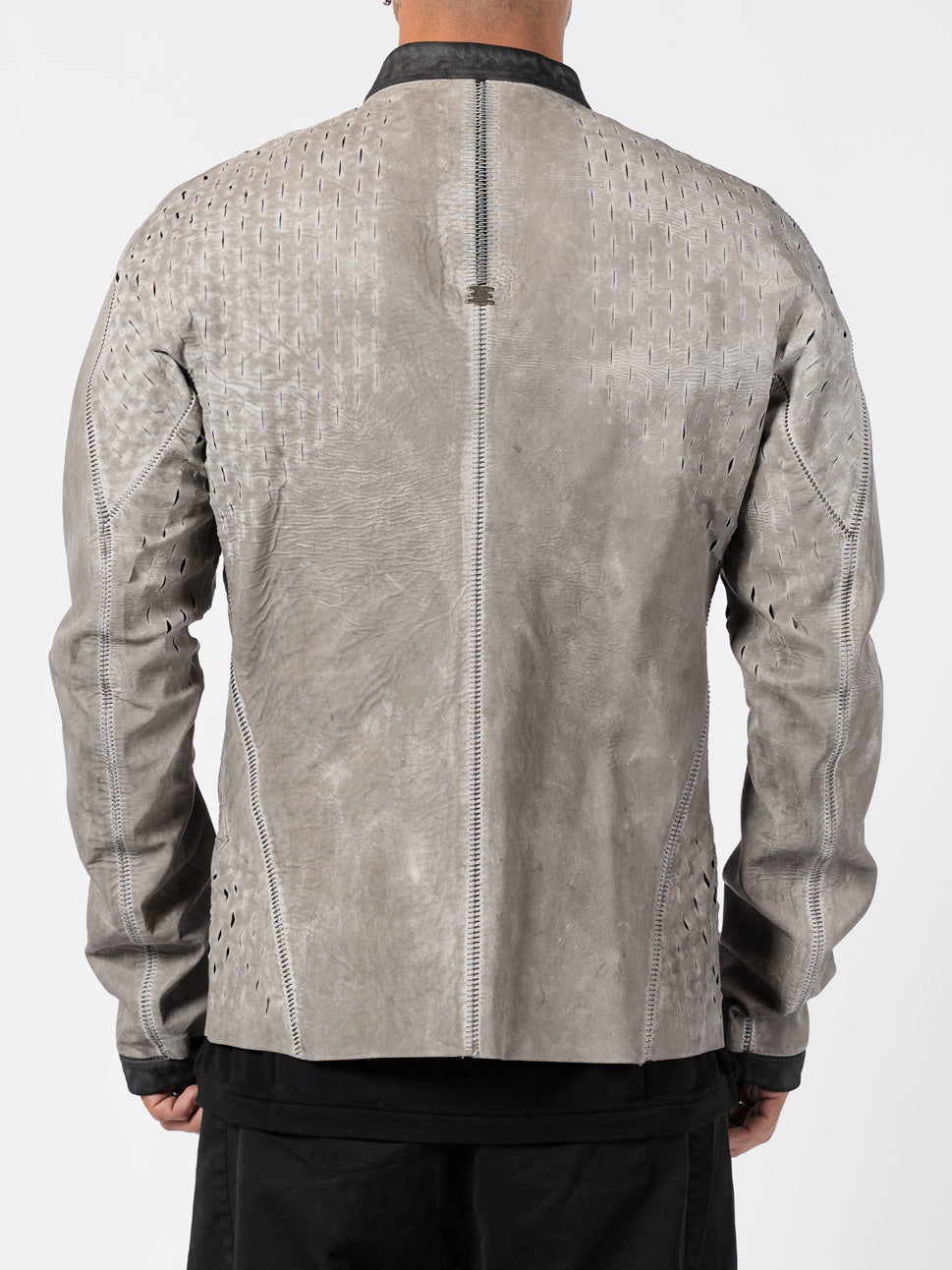 Syderal Reflective Leather Jacket