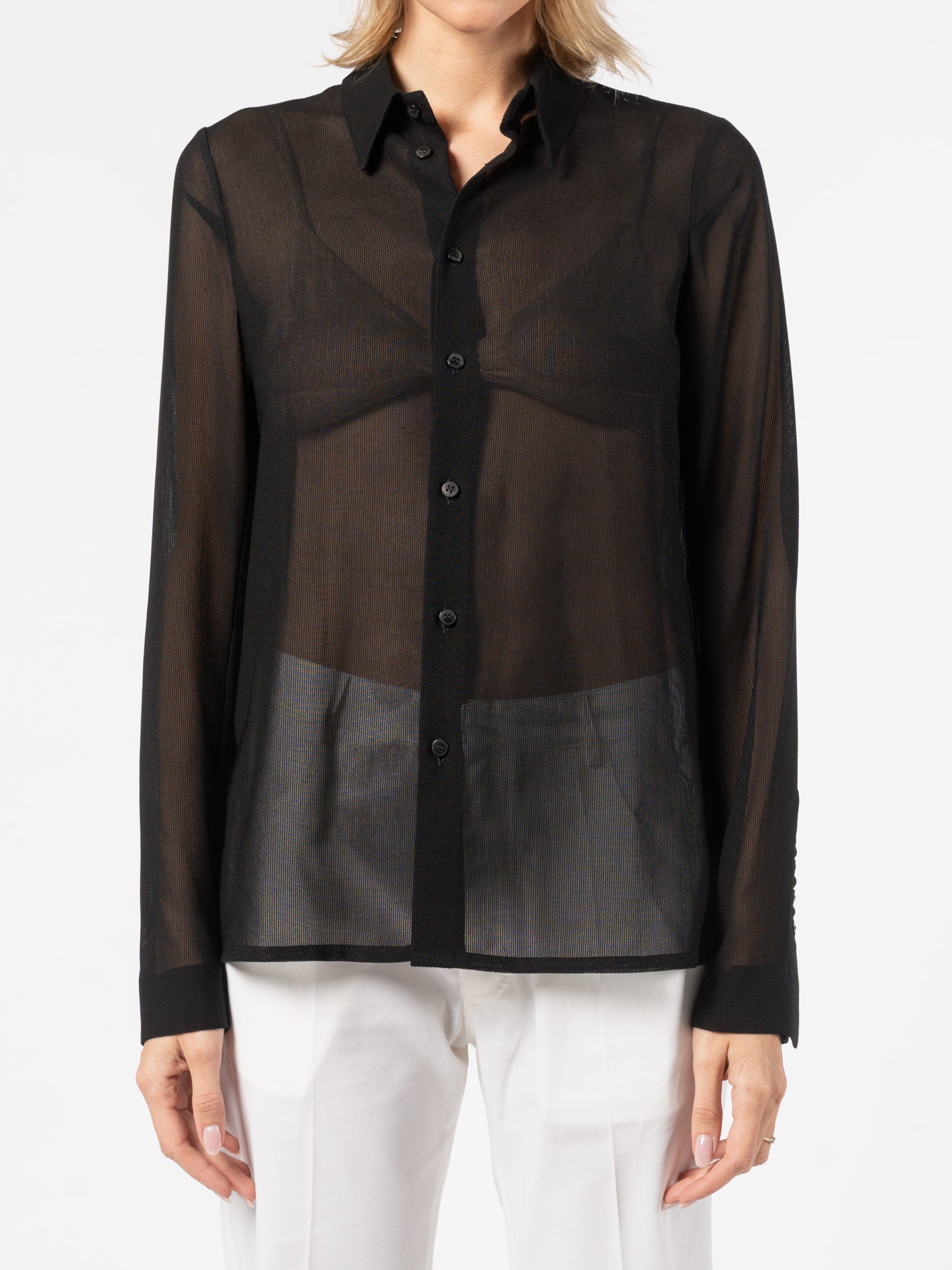 Sheer Textured Shirt - INN7