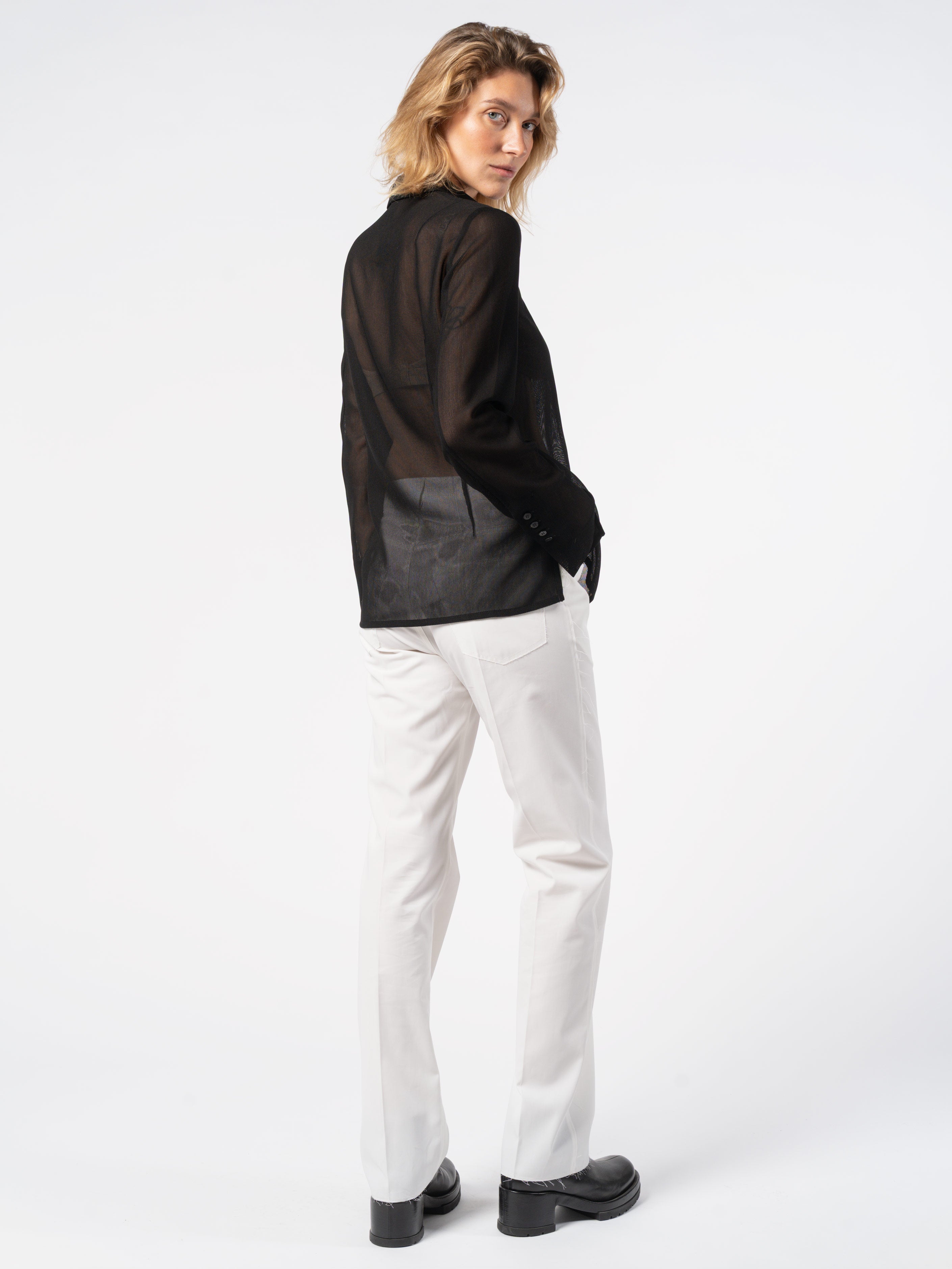 Sheer Textured Shirt - INN7